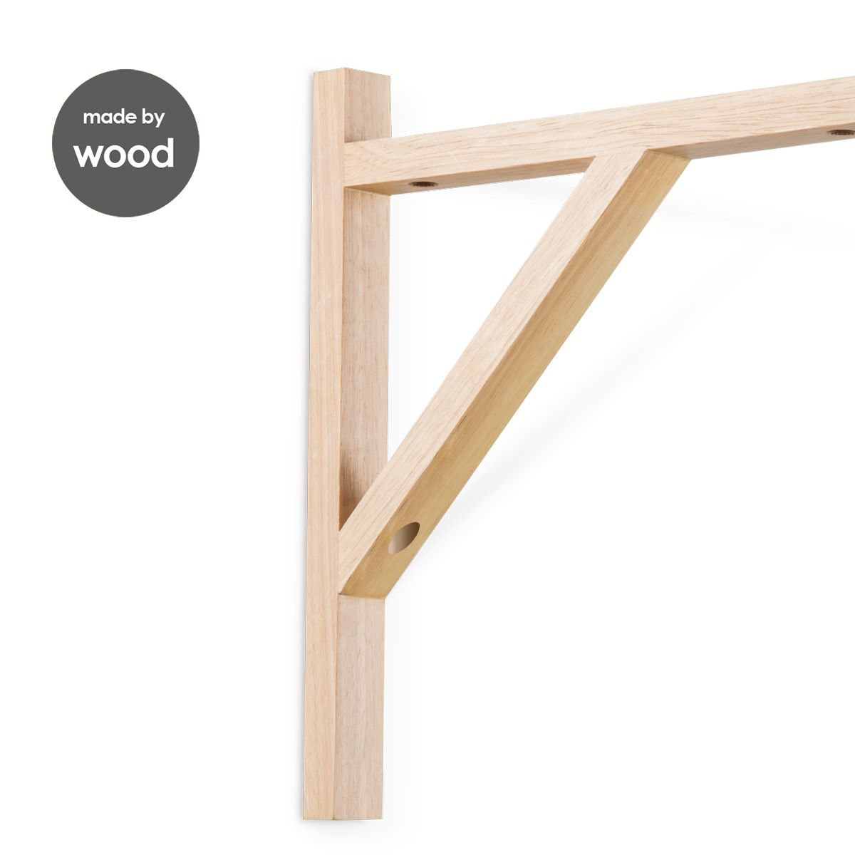 Wandhaak Angle | Houten haak voor muur hanglamp