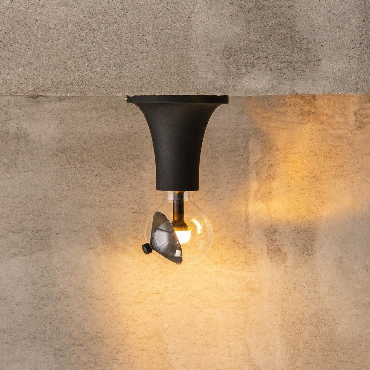 LED lamp Cone zwart-goud G80 E27 3W 220Lm 2700K