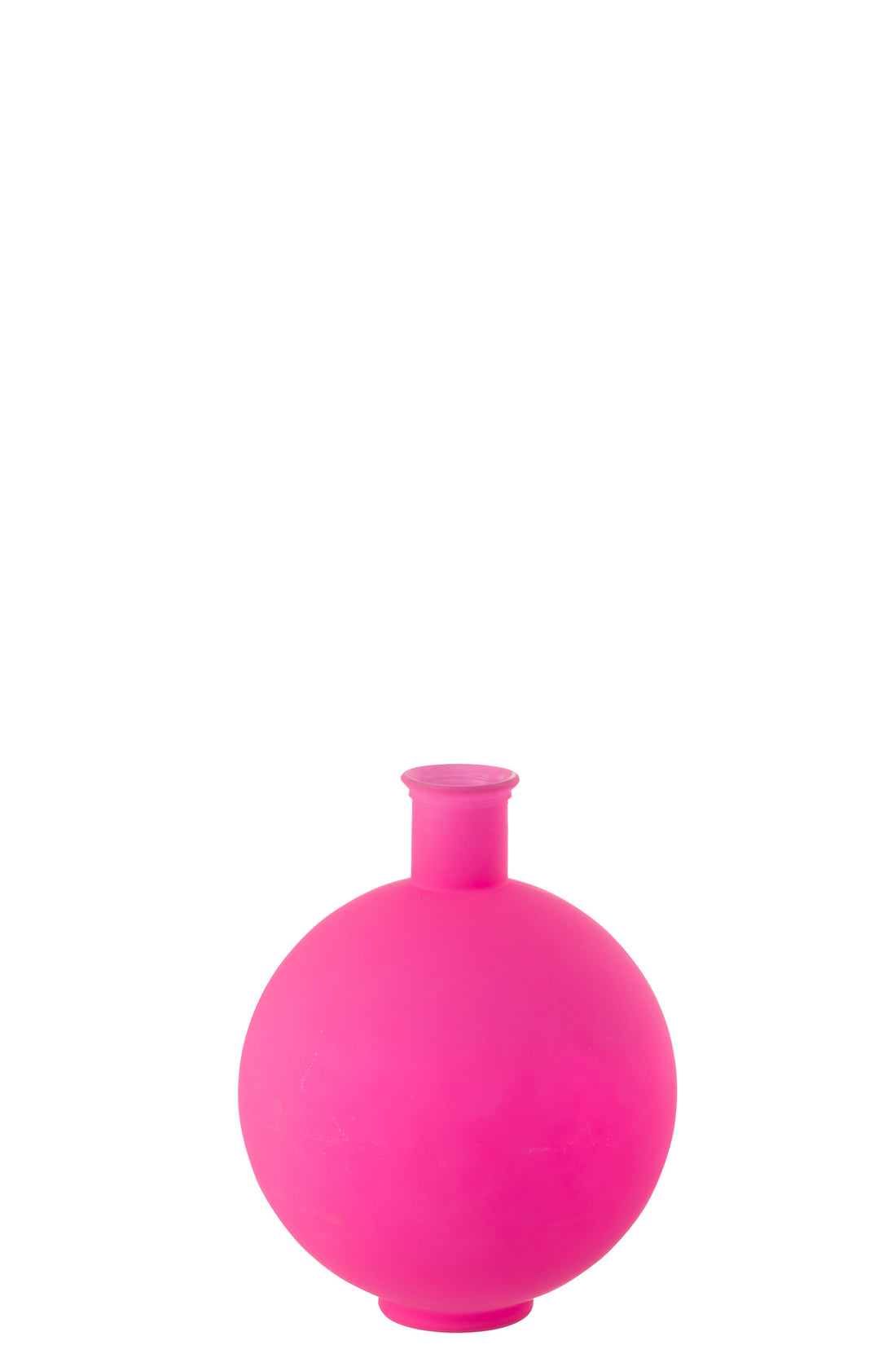 Vaas Bal Glas Neon Roze Groot