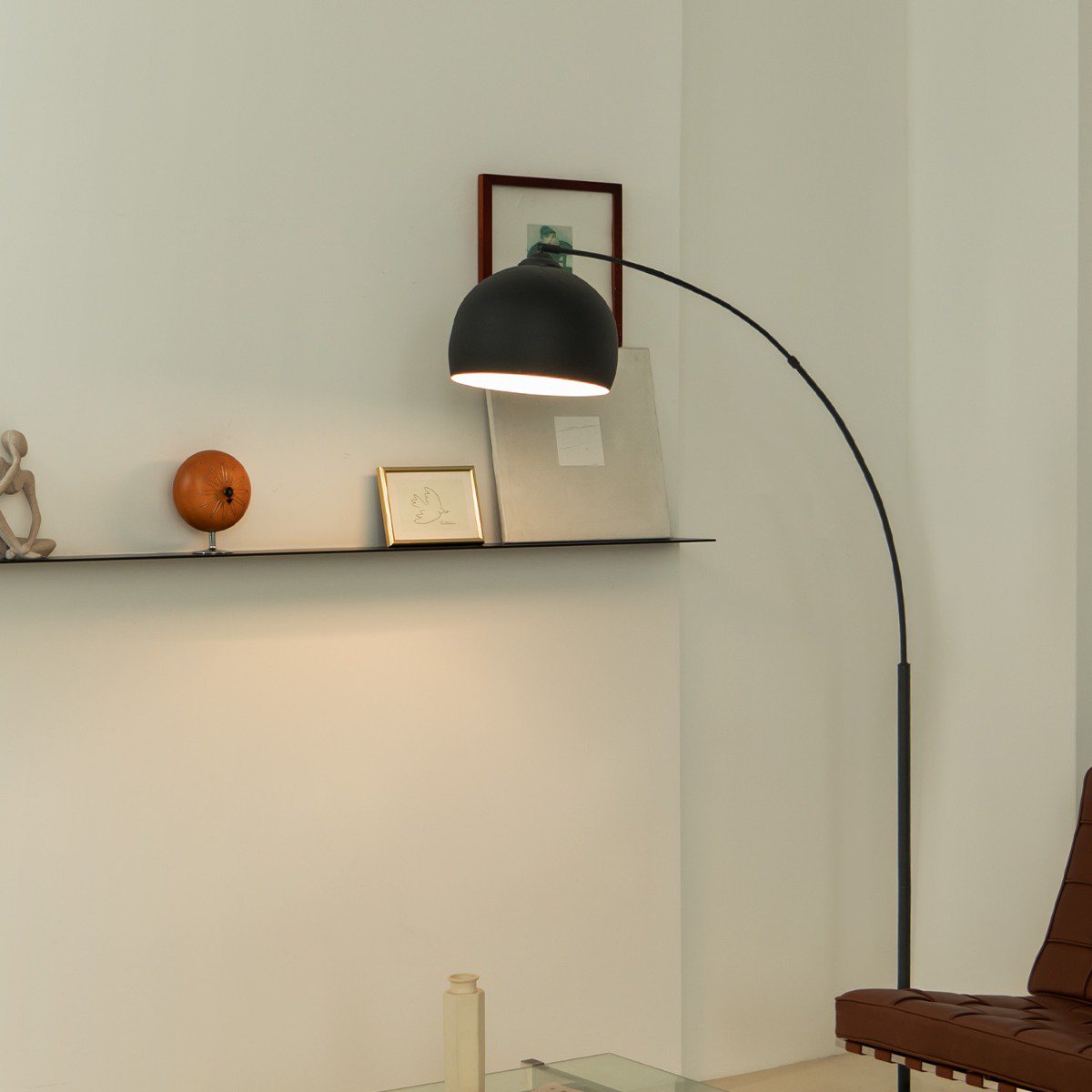 Moderne Shade Vloerlamp Zwart 109x31.5x172 cm E27