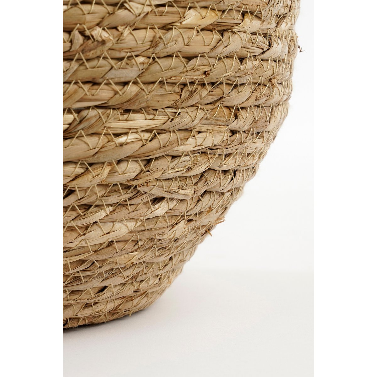 Jorck Plantenmand - Set van 3 - H24 x Ø26 cm - Zeegras - Roze, Bruin