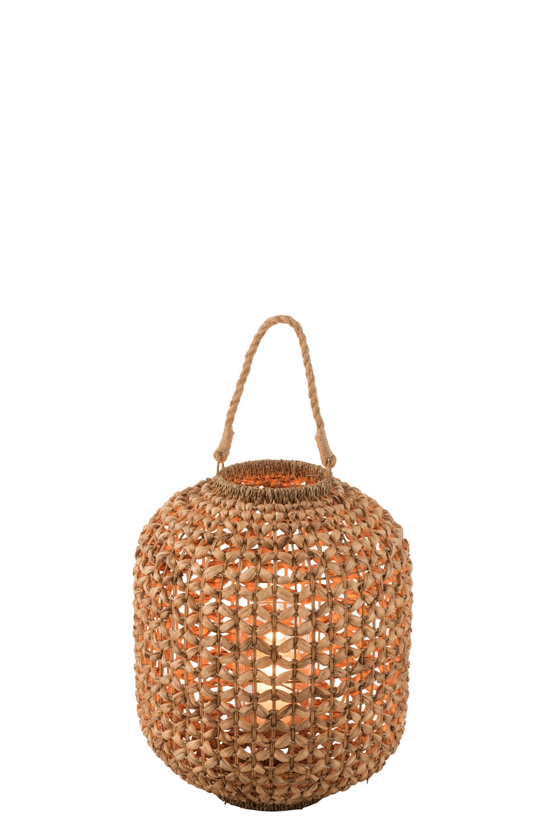 J-Line lantaarn Lena Water - riet - naturel - large