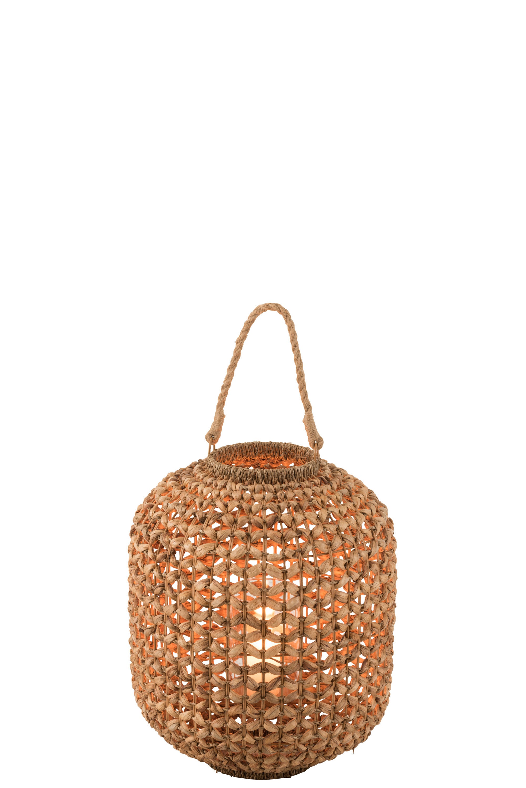 J-Line lantaarn Lena Water - riet - naturel - large