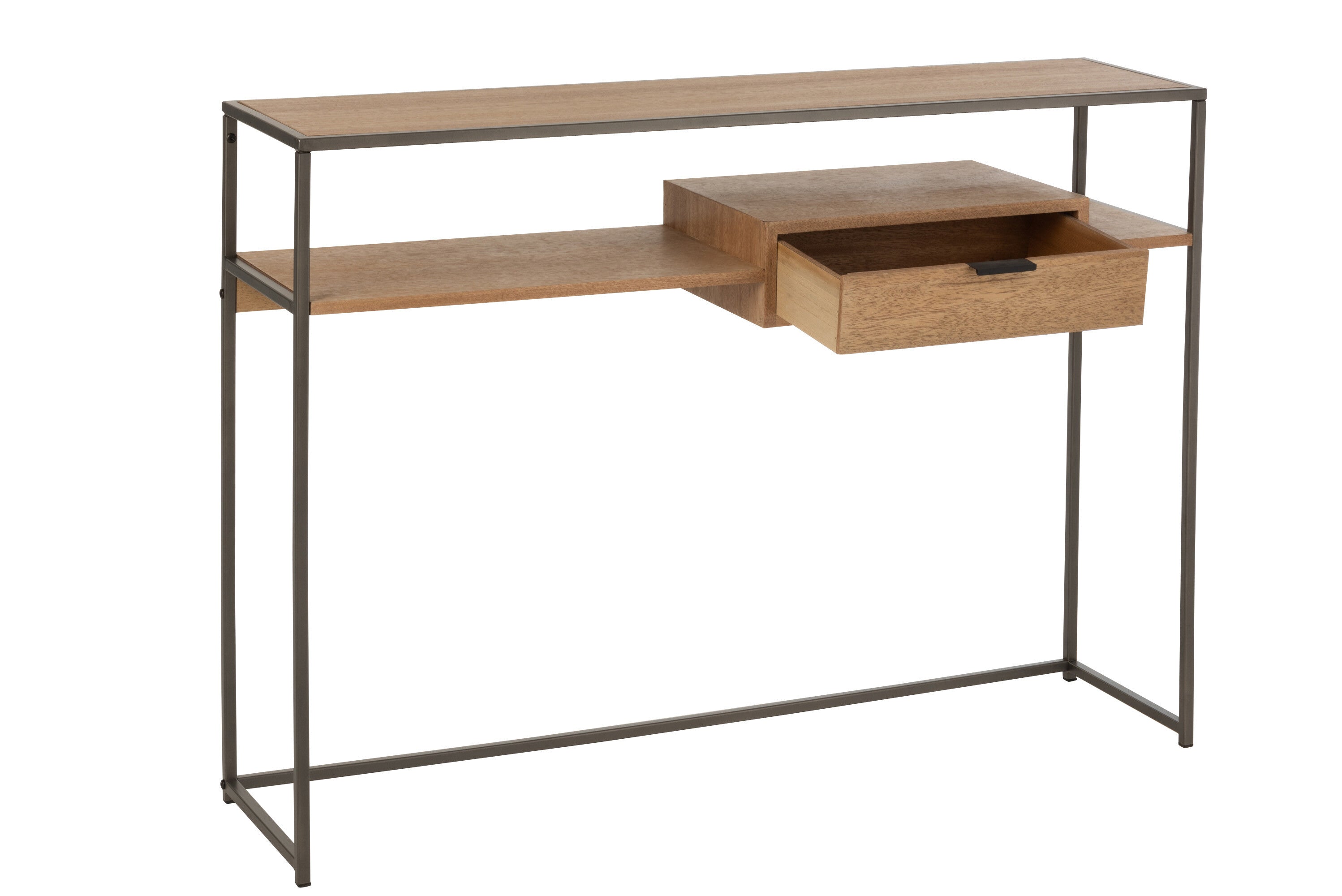 Console 1 lade Hout/Metaal Natuurlijk