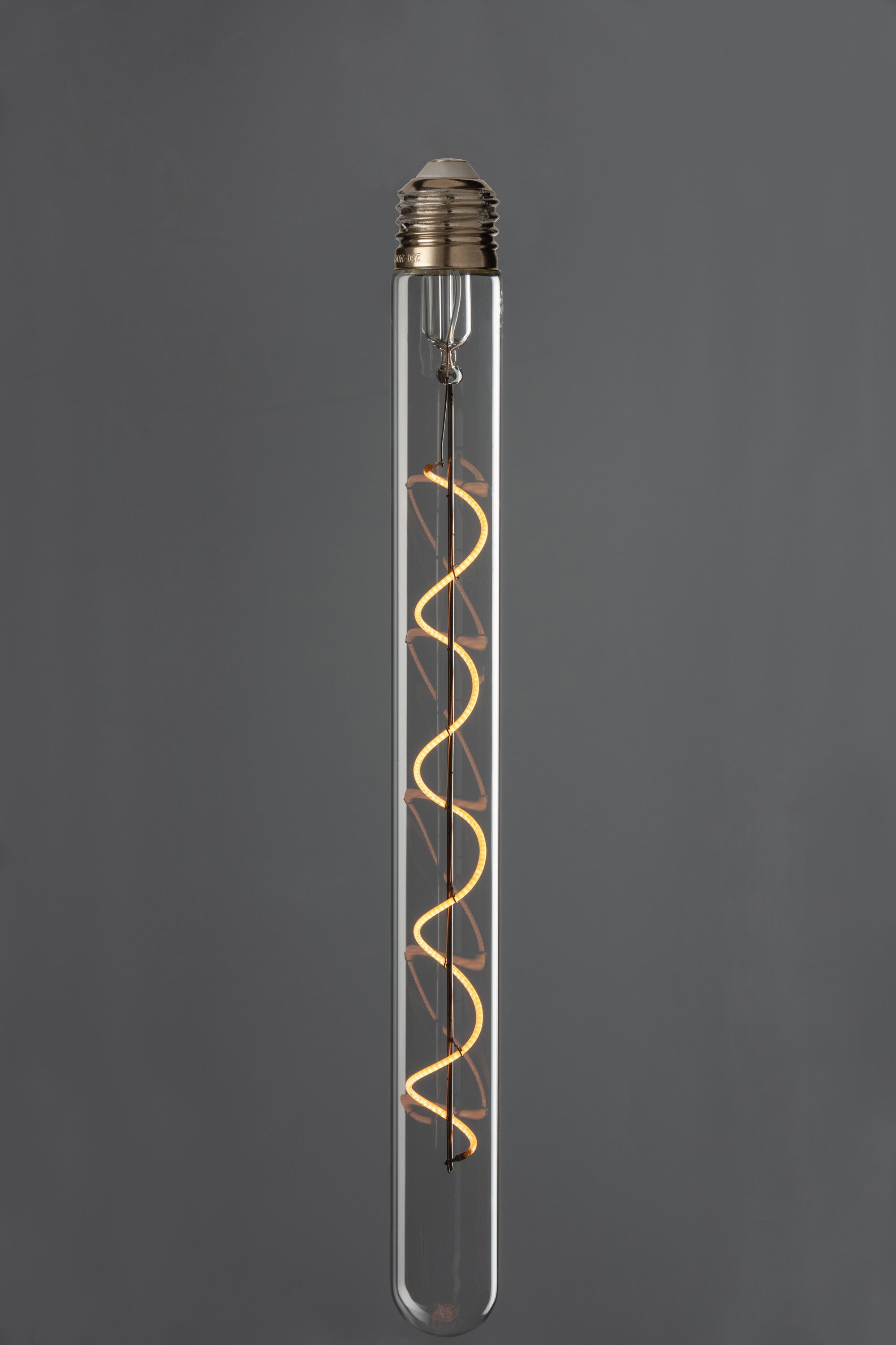 Ledlamp In Box Spiraalglas Geel/Transparant E27