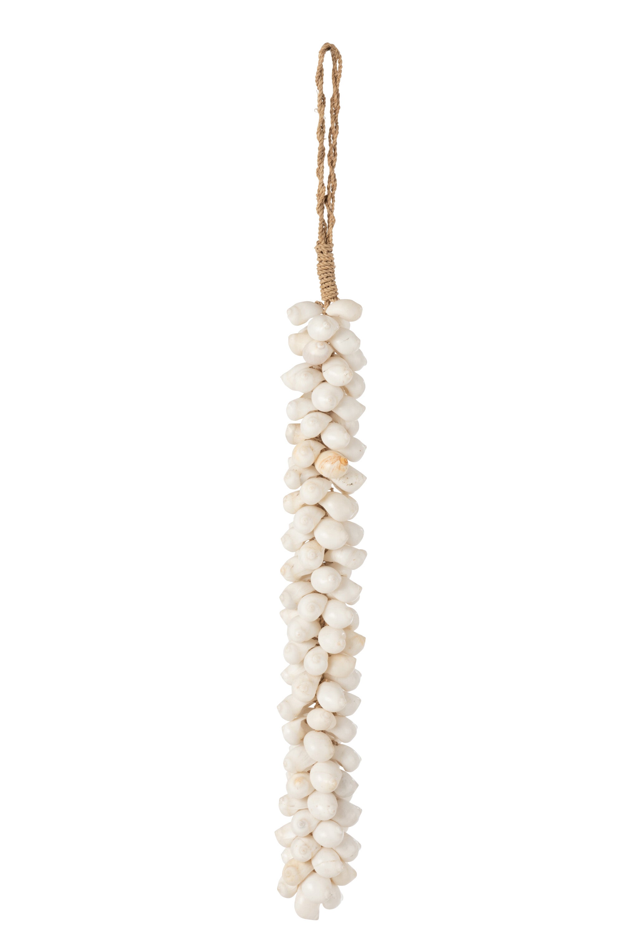 J-Line Hanger Schelpen Dora Lang Touw Wit