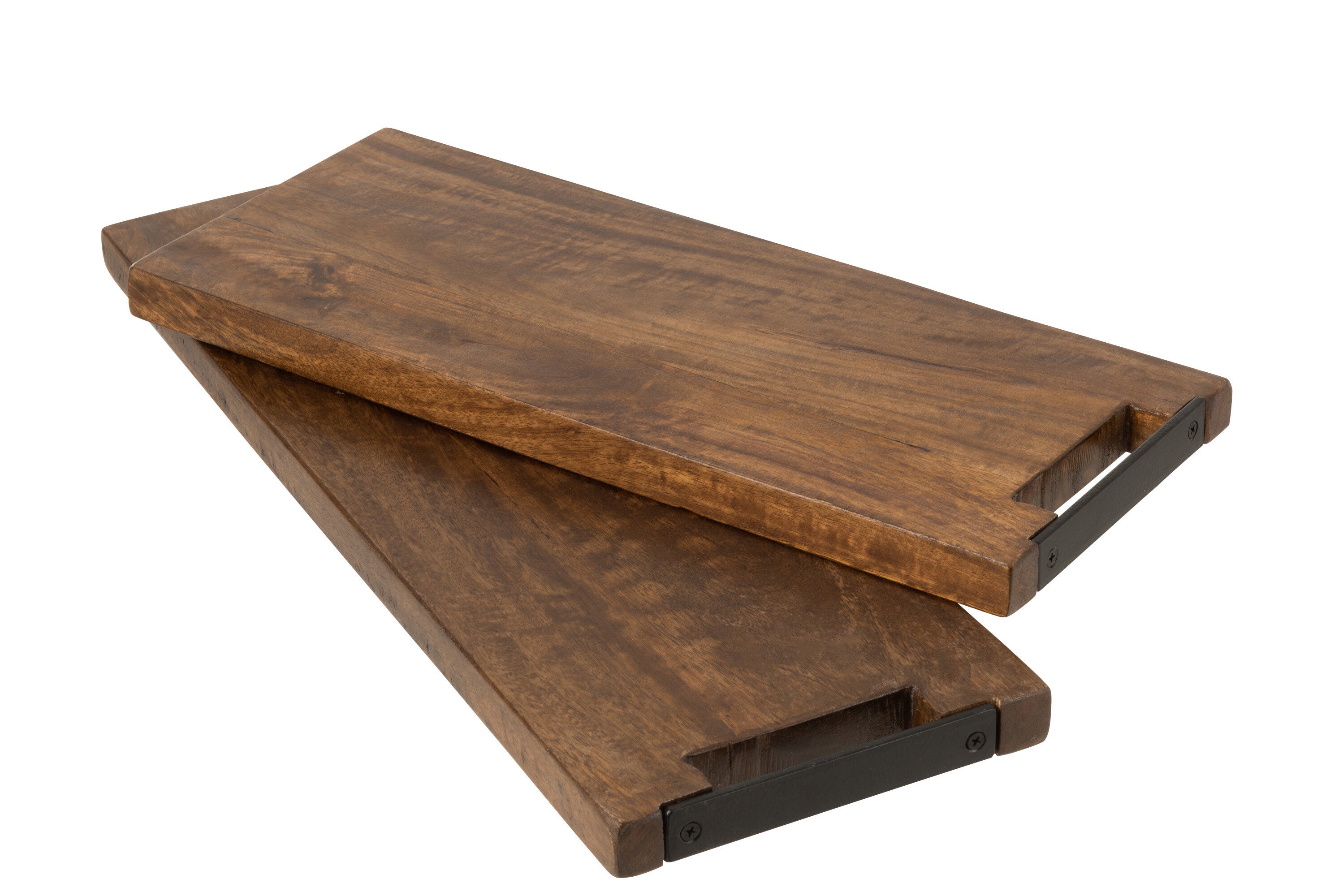 J-Line Lang Mango snijplank - hout - bruin - L