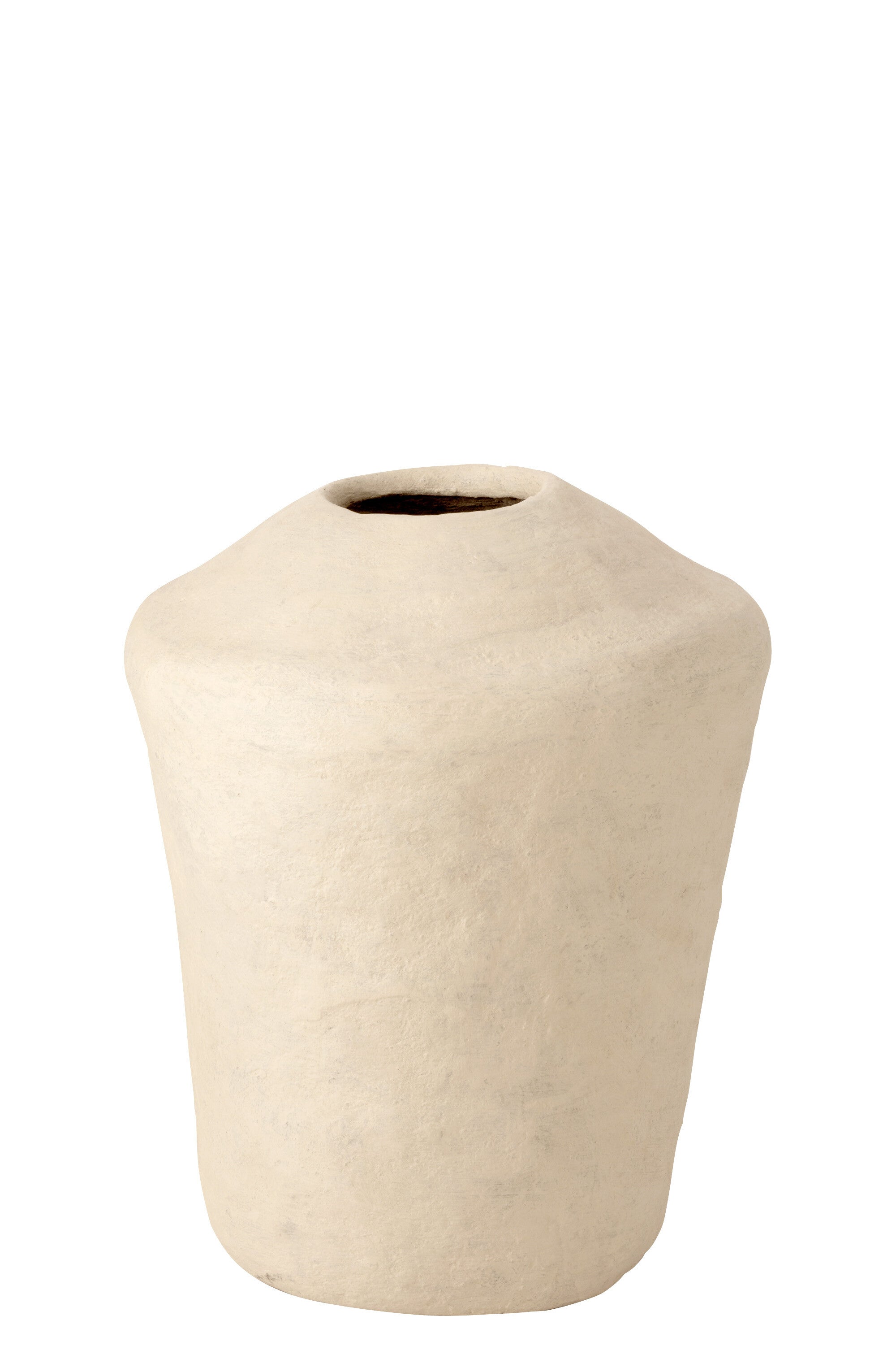 Vaas Groot Chad Papier Mache Wit