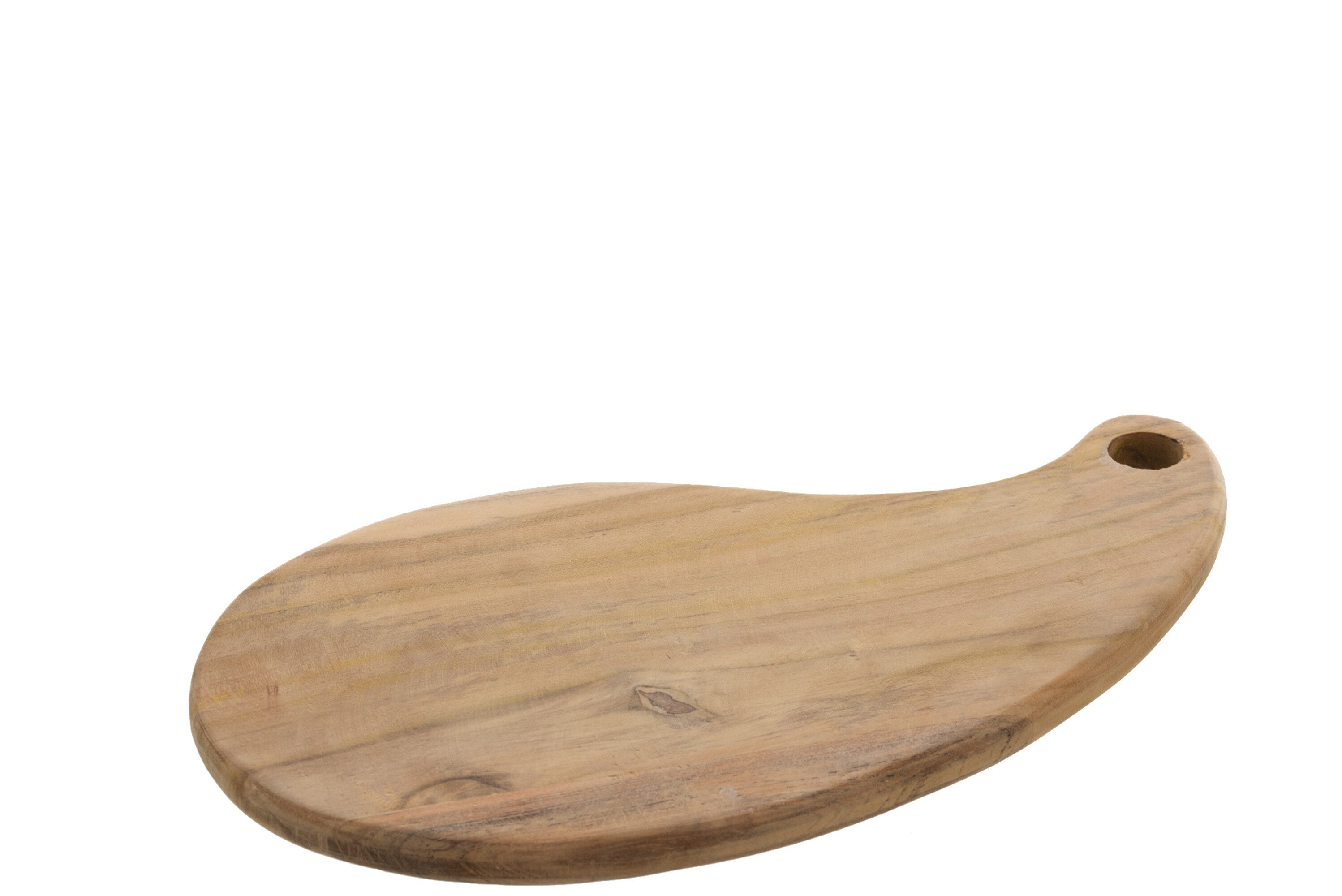 J-Line Terong Teak snijplank - hout - naturel - S