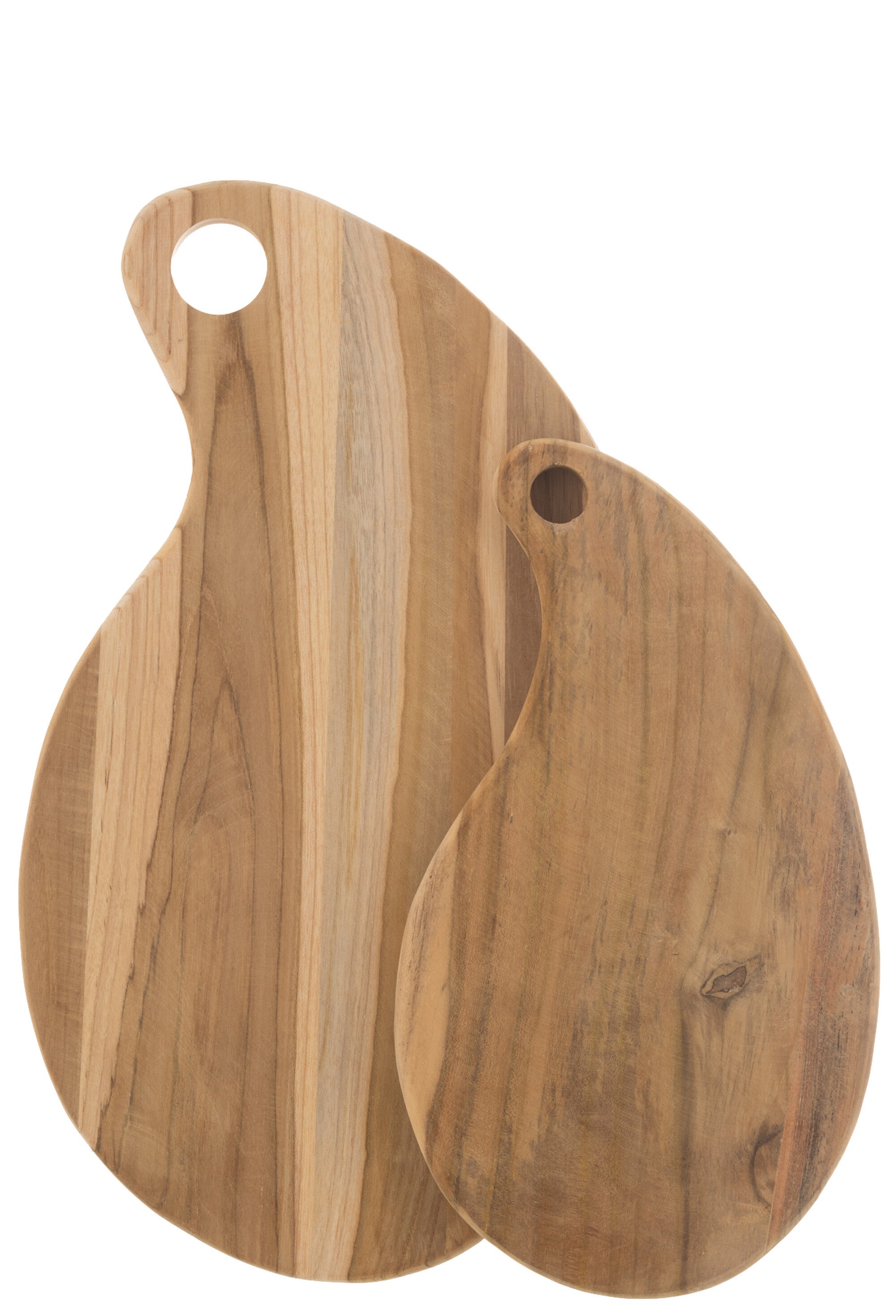 J-Line Terong Teak snijplank - hout - naturel - L