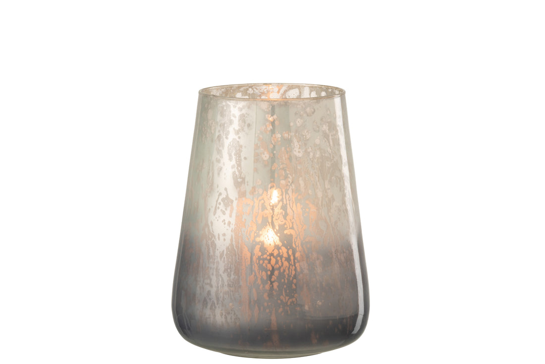 Orkaan Melkglas Grijs Groot