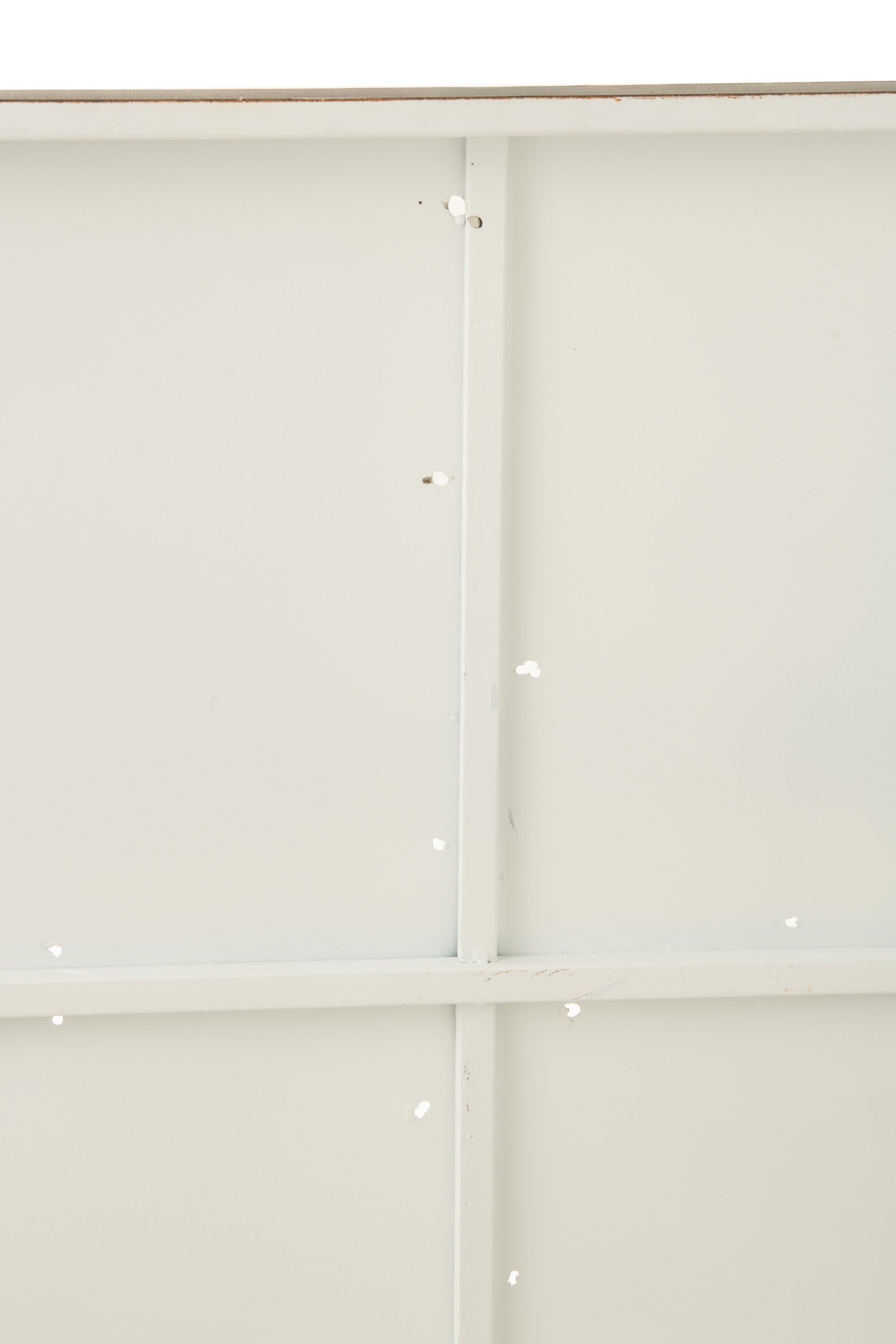 Wereldkaart Metaal Wit/Khaki