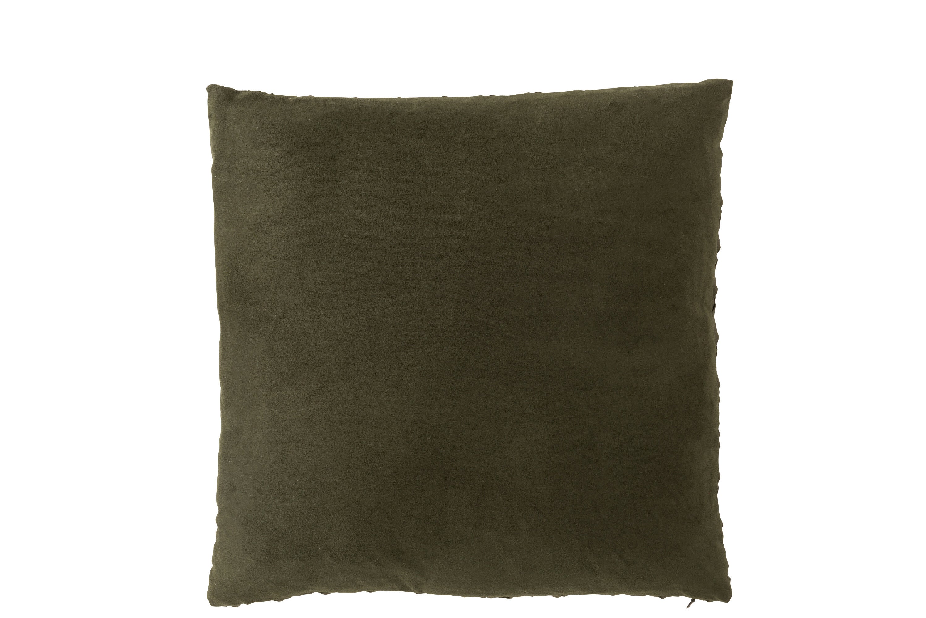 J-Line Kussen Gewoven Polyester Groen