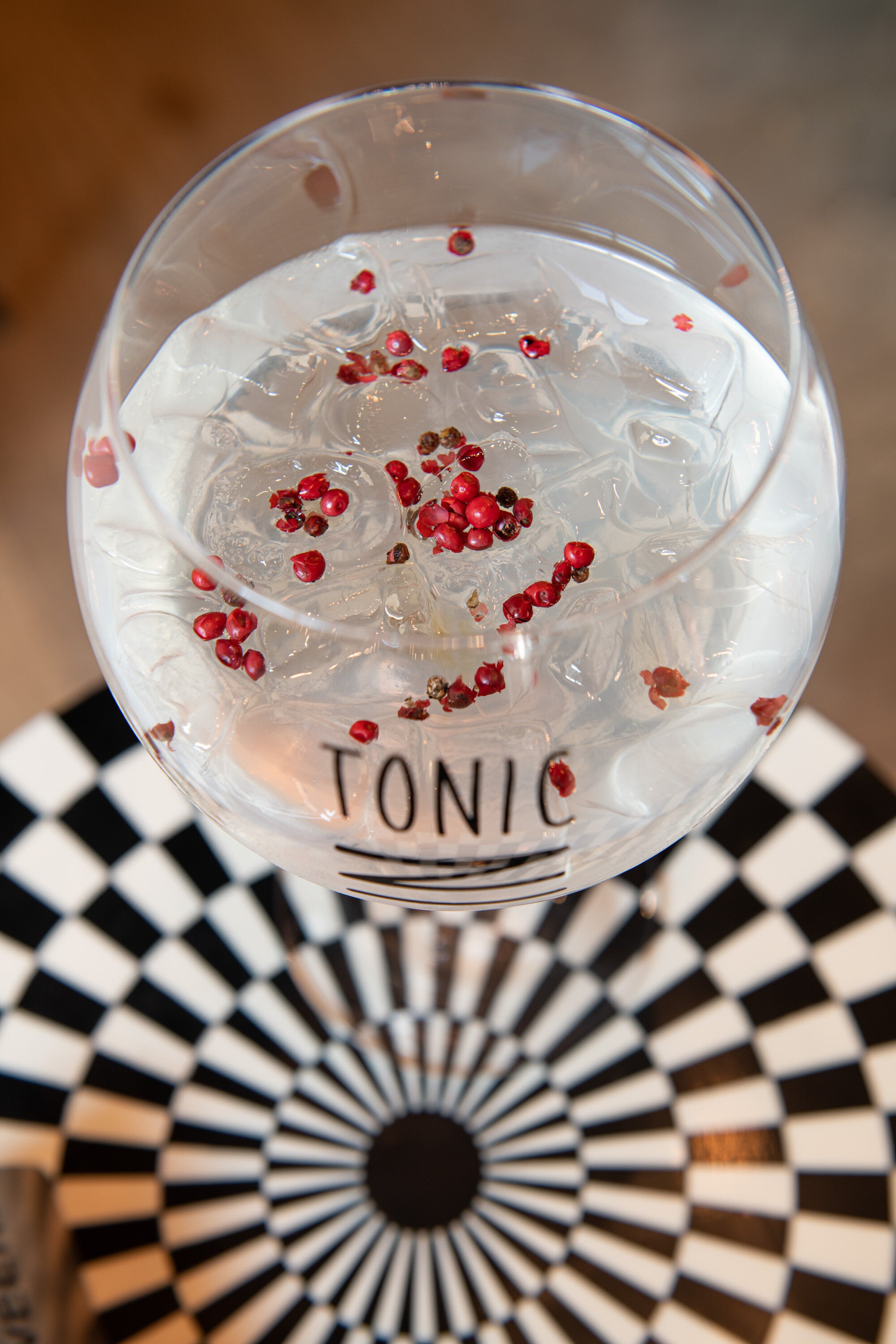 Cadeaubox 4 Gin Glazen Glas Transparant/Zwart