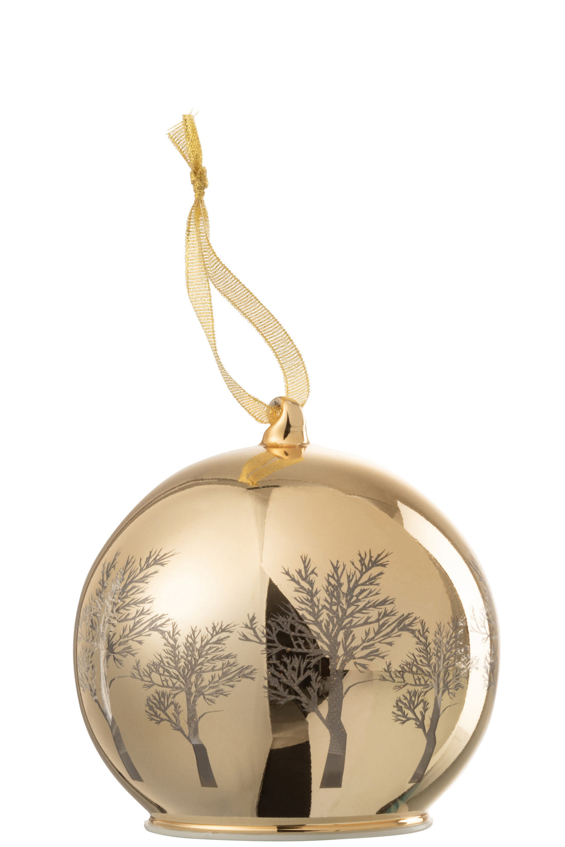 J-Line Christmas Bauble Led Tree Glass Gold