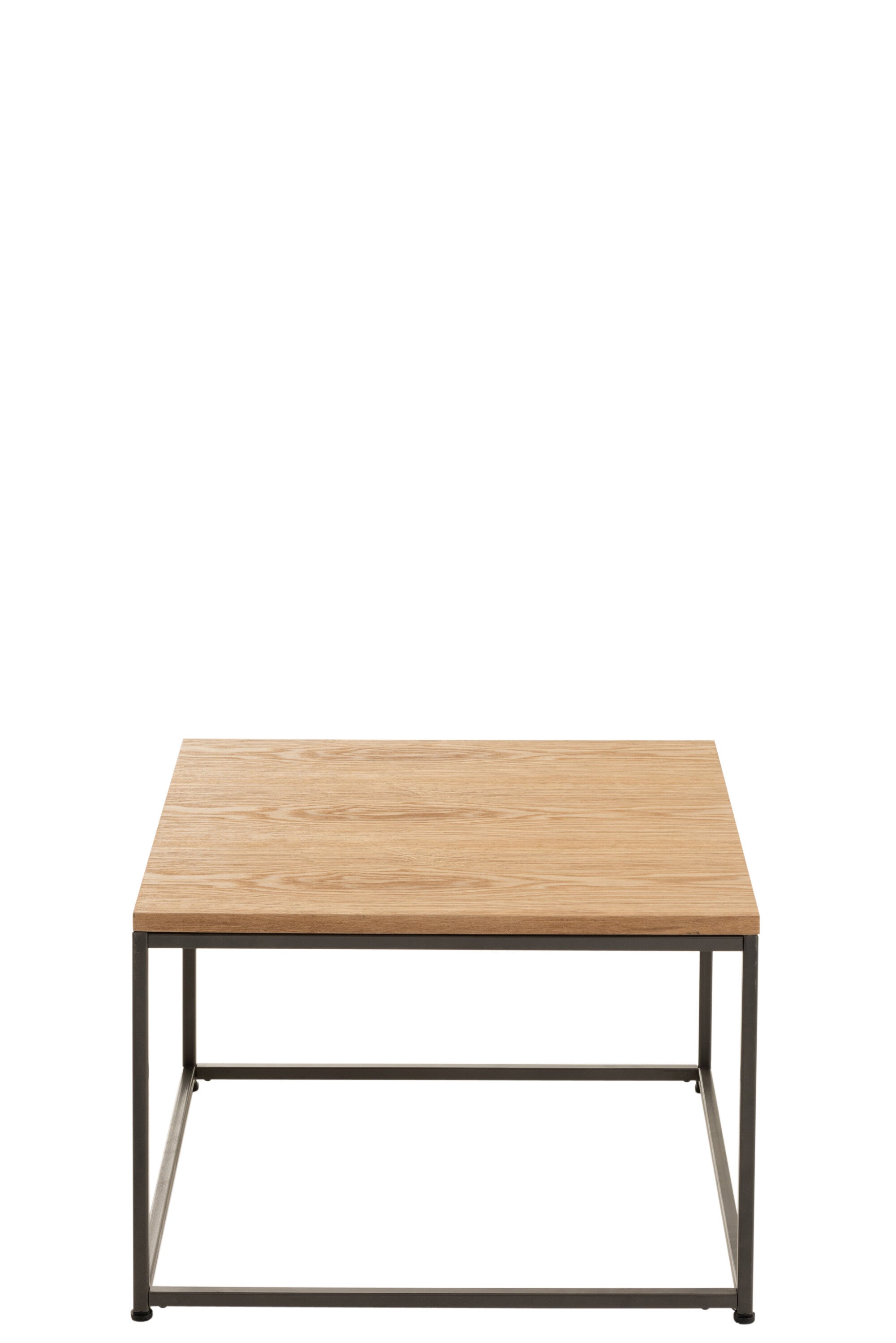J-Line Bijzettafel Vierkant Hout/Metaal Naturel Large