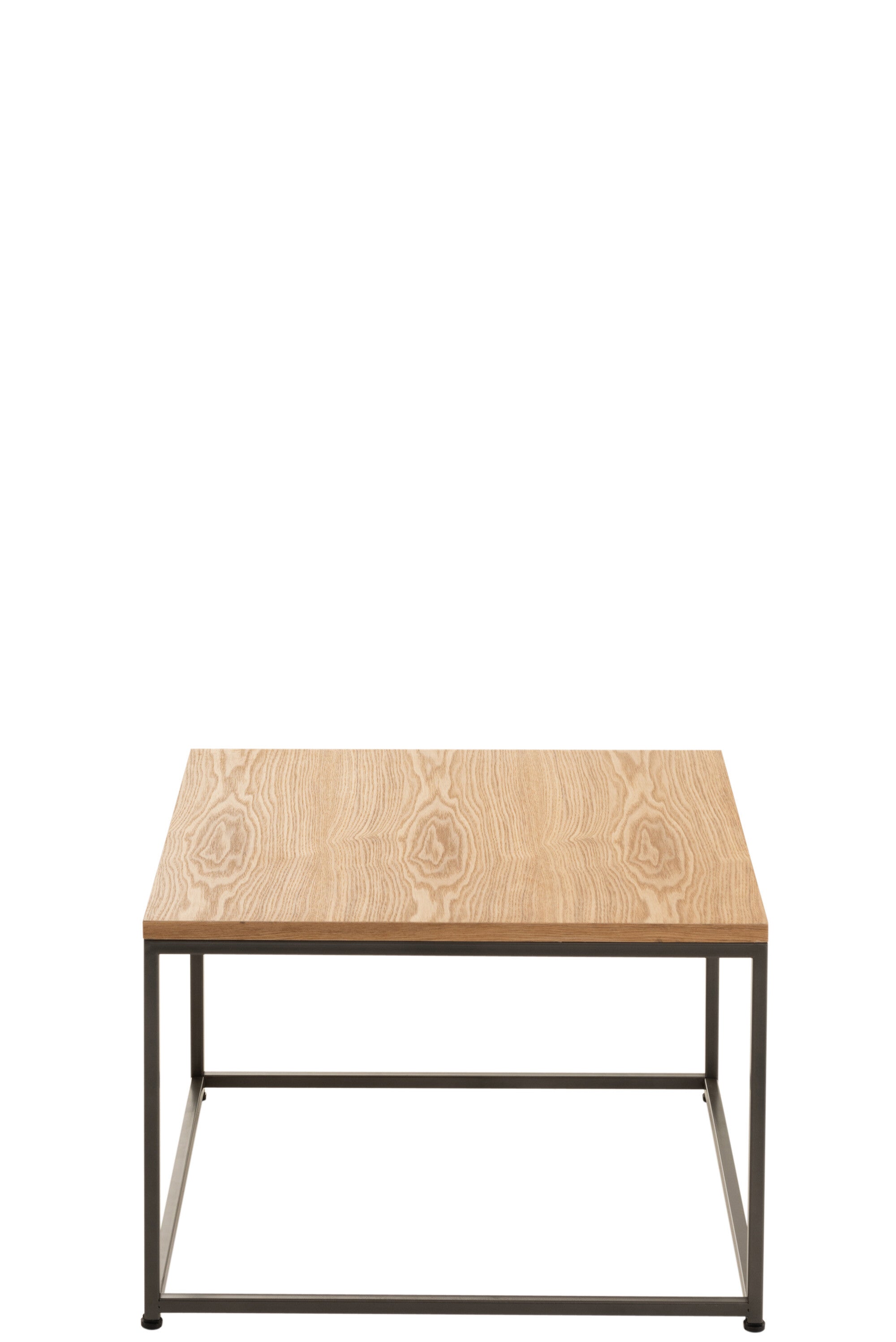J-Line Bijzettafel Vierkant Hout/Metaal Naturel Large