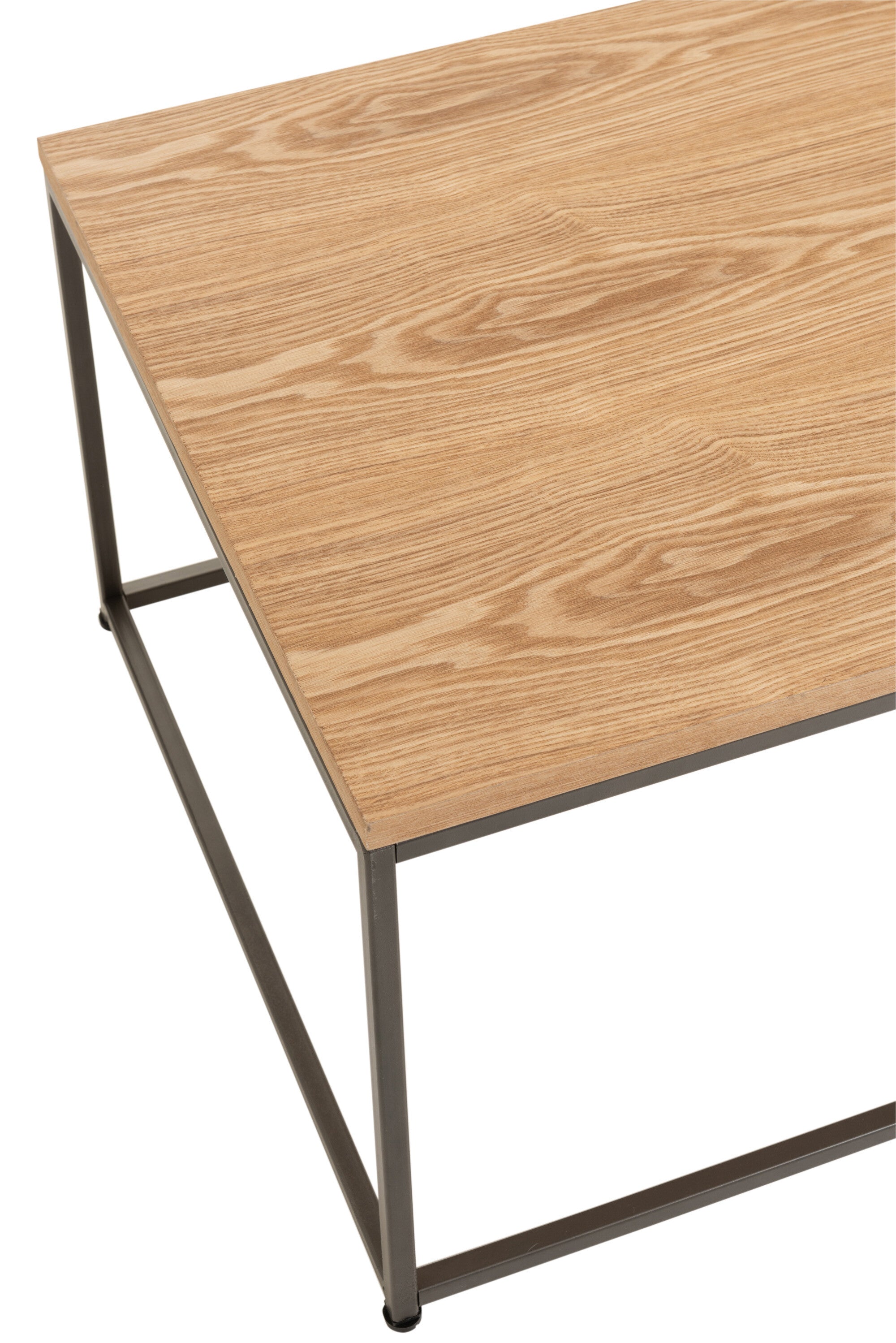 J-Line Bijzettafel Vierkant Hout/Metaal Naturel Large