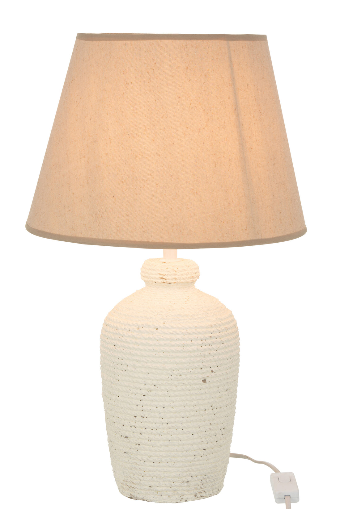 J-Line Lamp Esmee Cem/Tex Wit/Beige
