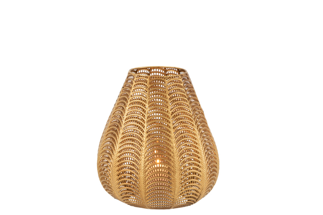 J-Line Kaarshouder - ijzer - goud - large