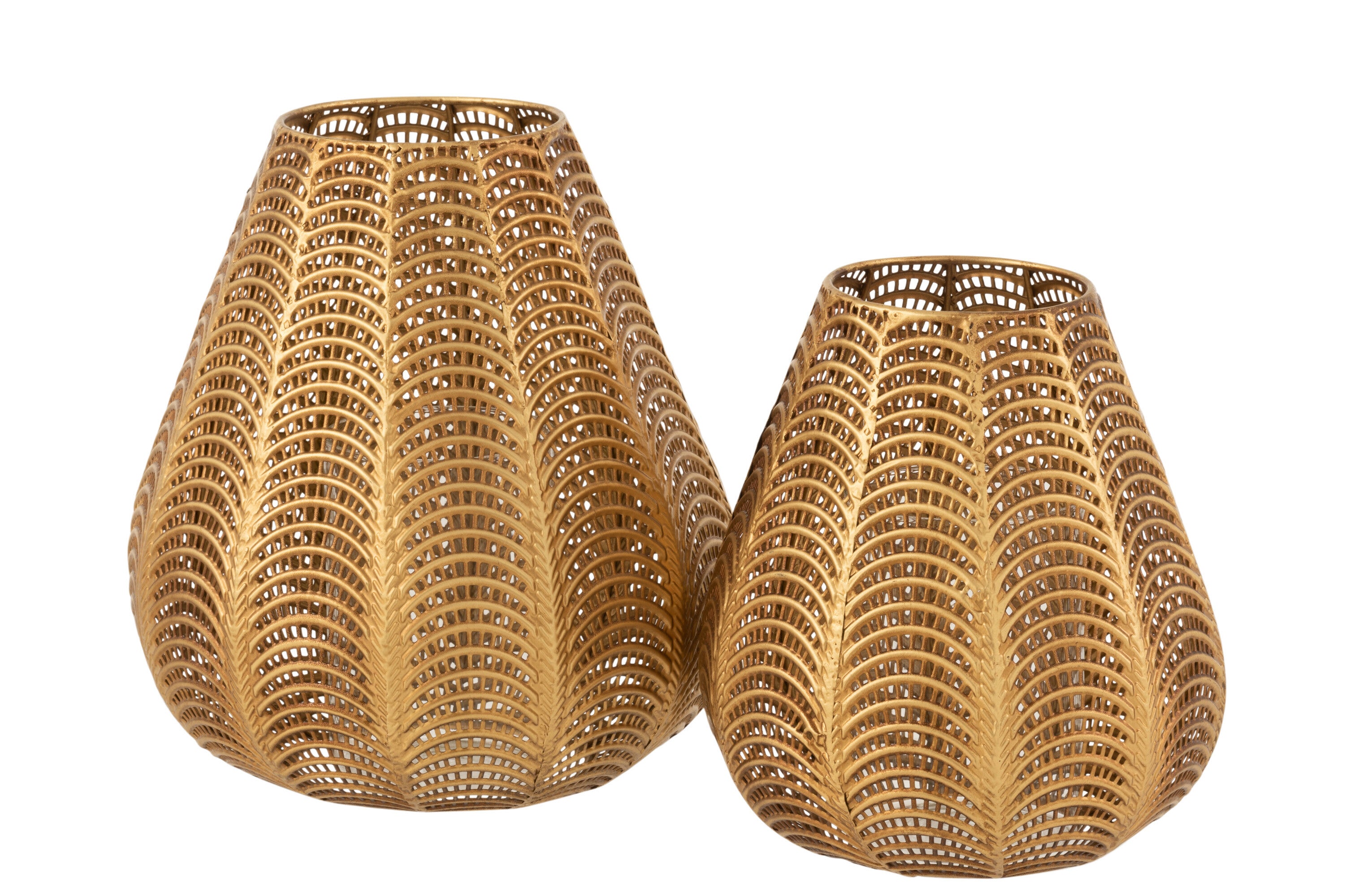 J-Line Kaarshouder - ijzer - goud - large