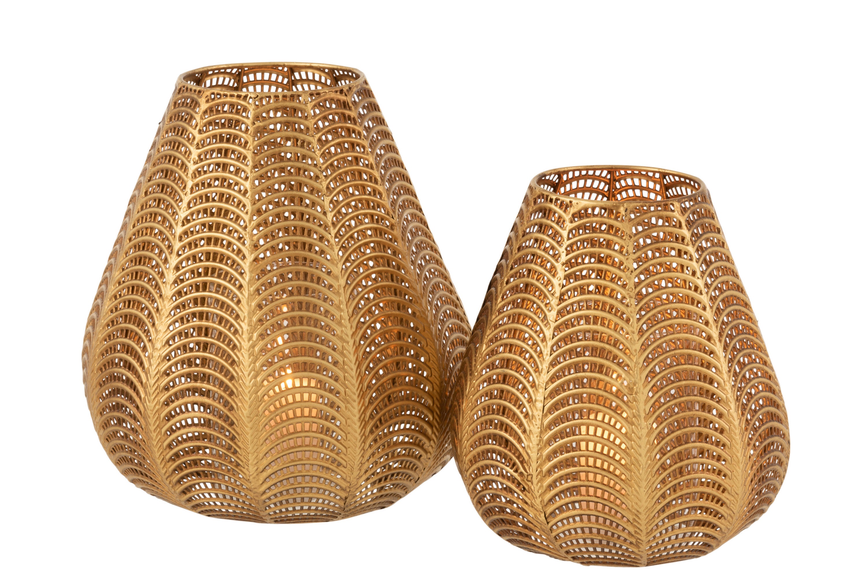 J-Line Kaarshouder - ijzer - goud - large