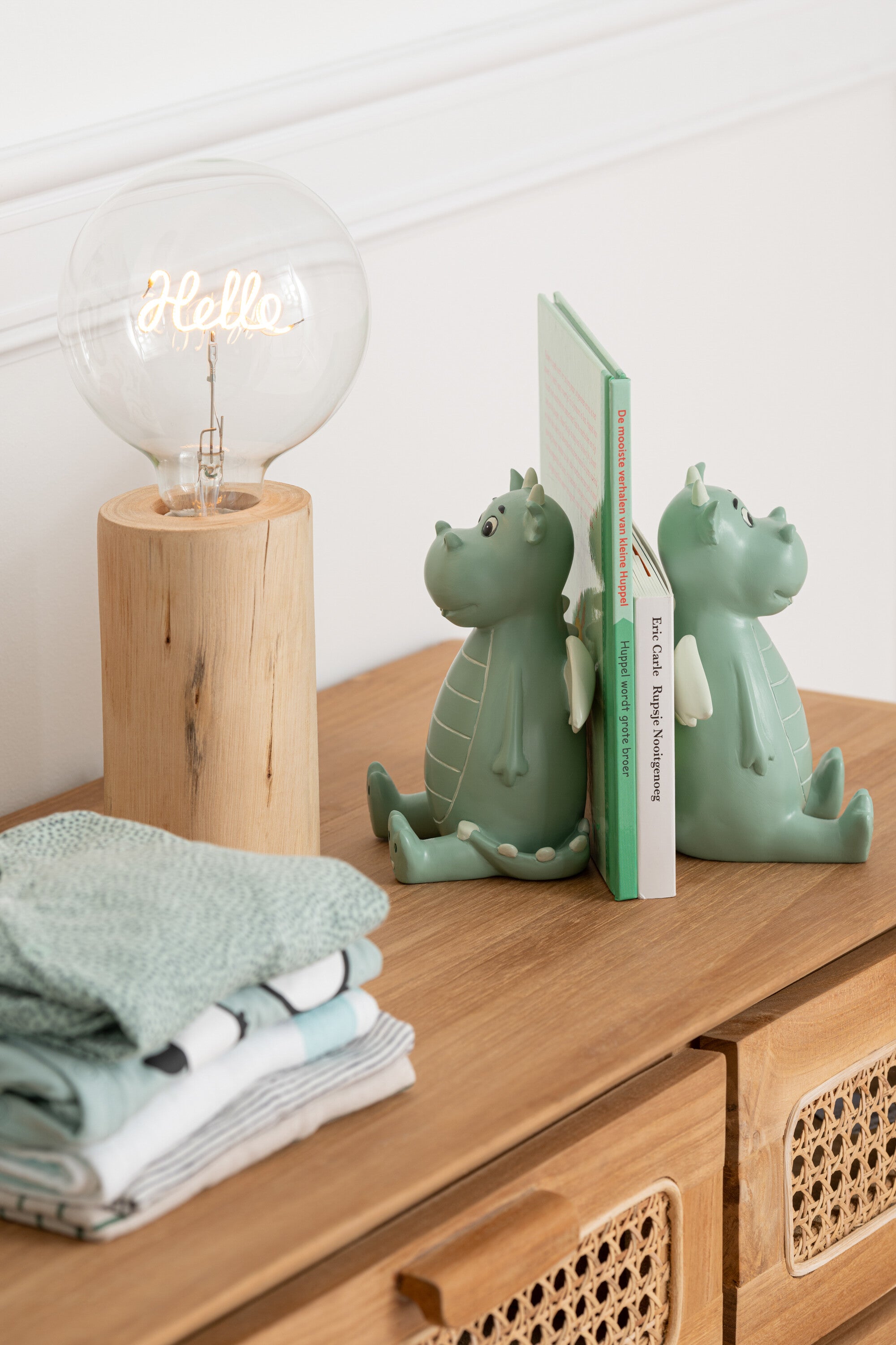 J-Line Socket Silas Hoog Berangan Hout Naturel
