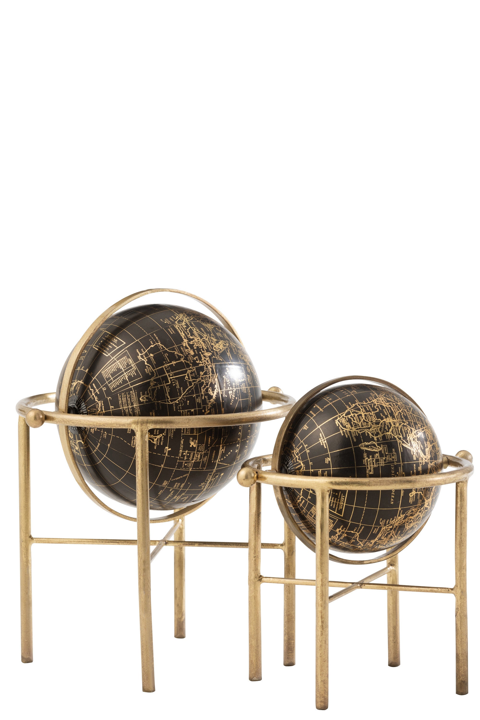 Globe Vintage IJzer/Kunststof Goud/Zwart Groot