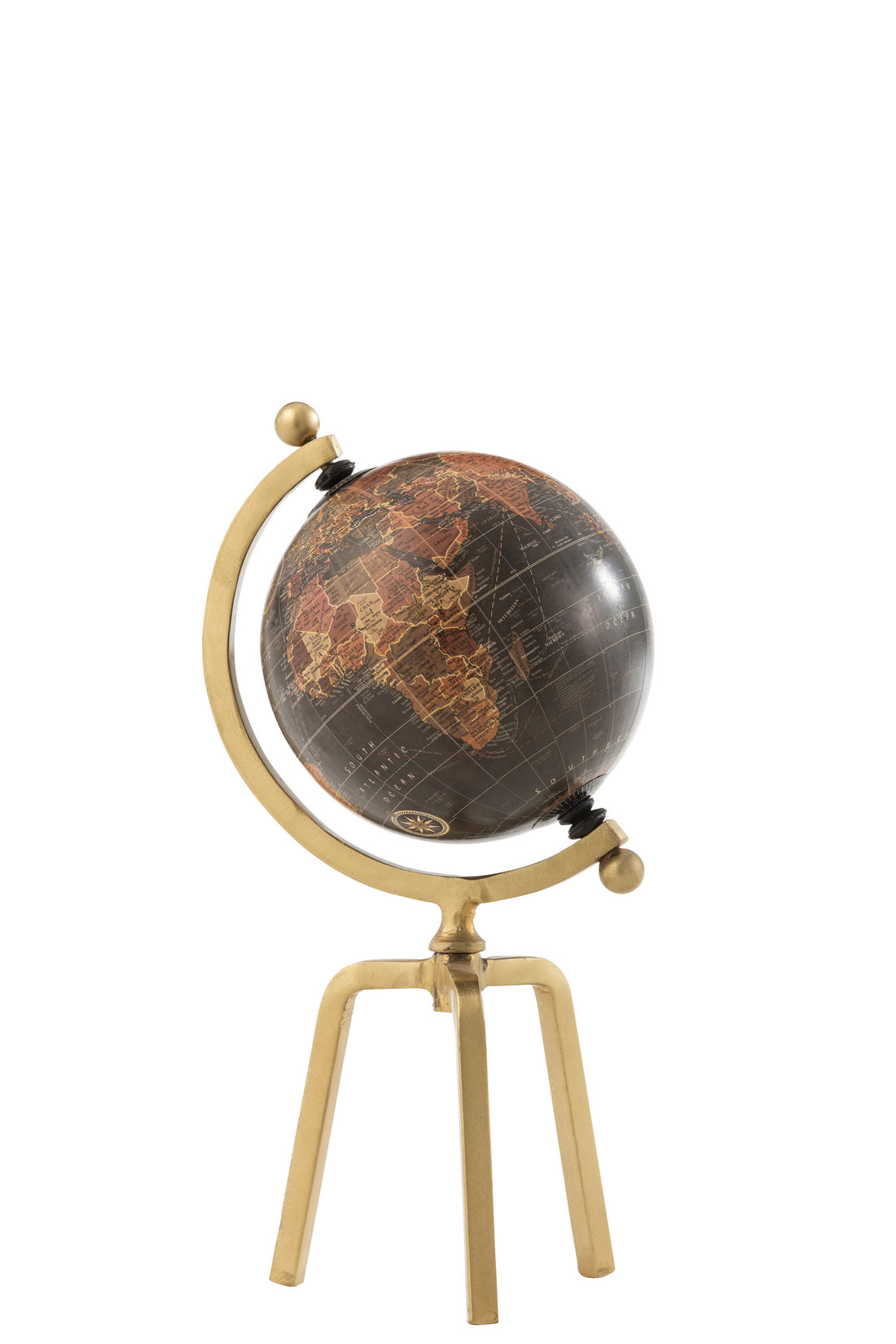 Globe Statief IJzer/Kunststof Goud/Zwart Klein