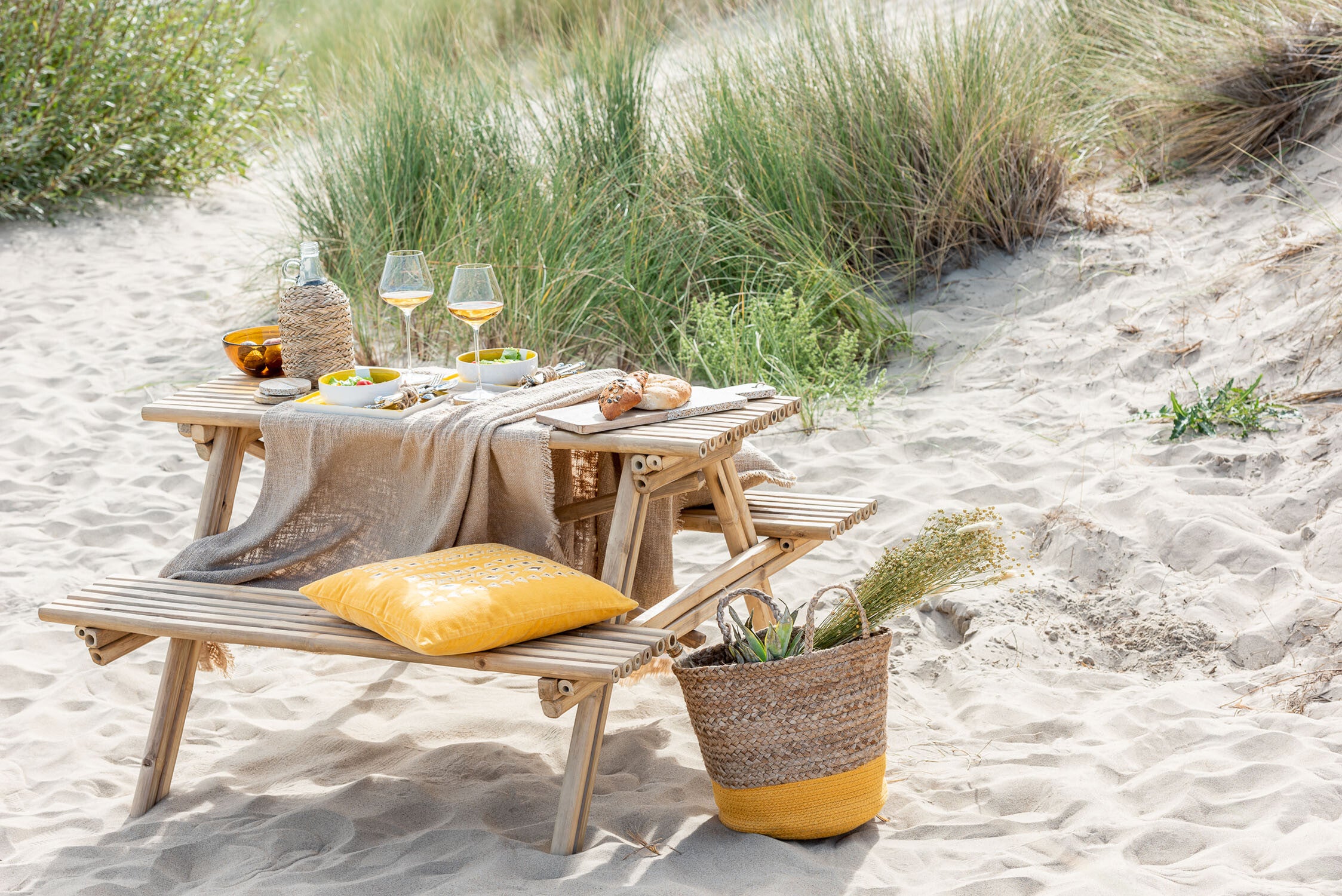 Bank Bamboe Natuurlijk