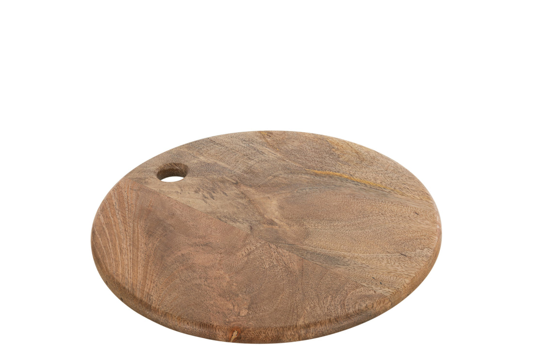 J-Line Rond Mango snijplank - hout - naturel