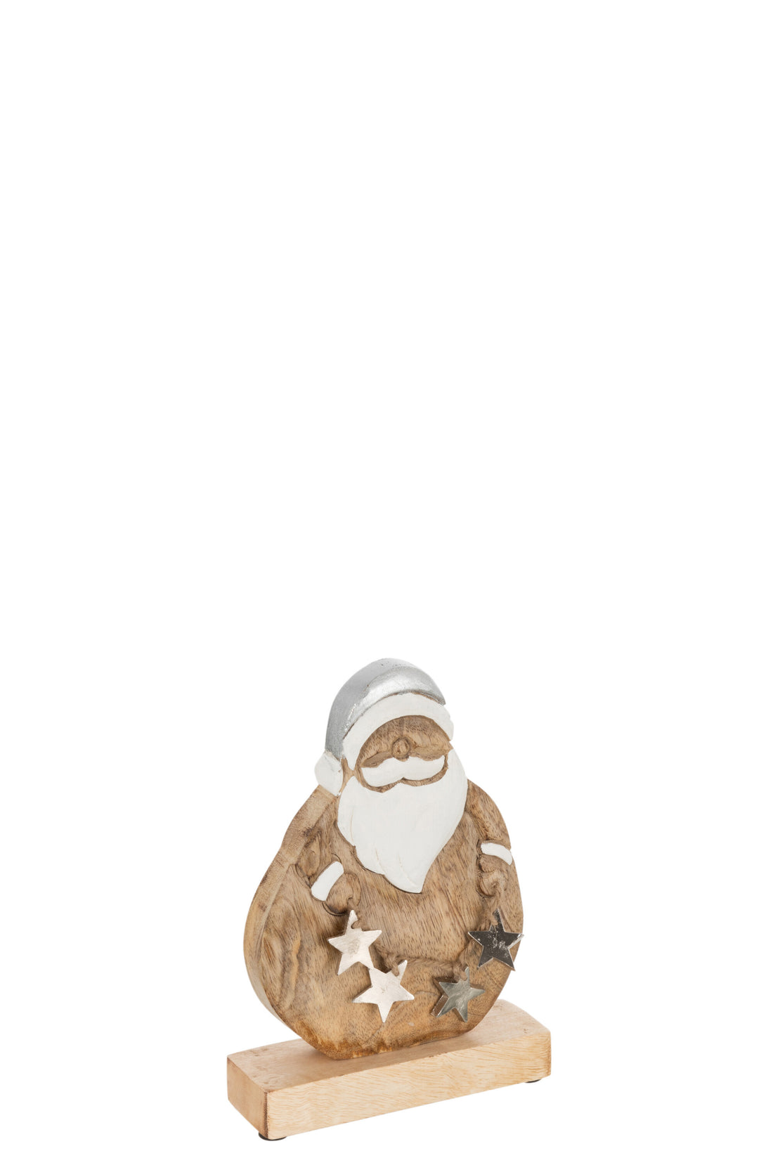 J-Line Kerstfiguren - hout - naturel - small