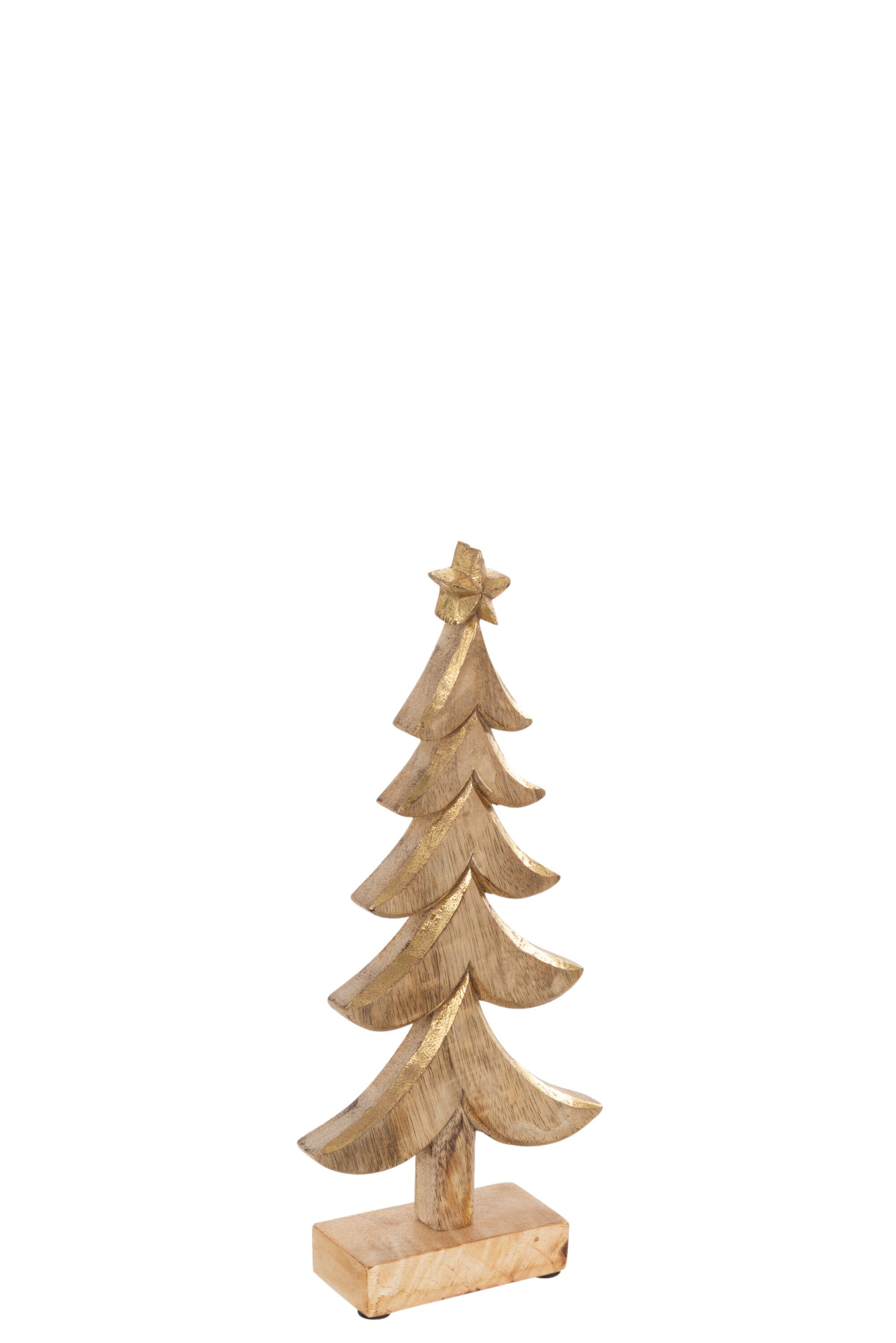 Kerstboom - hout - goud - small