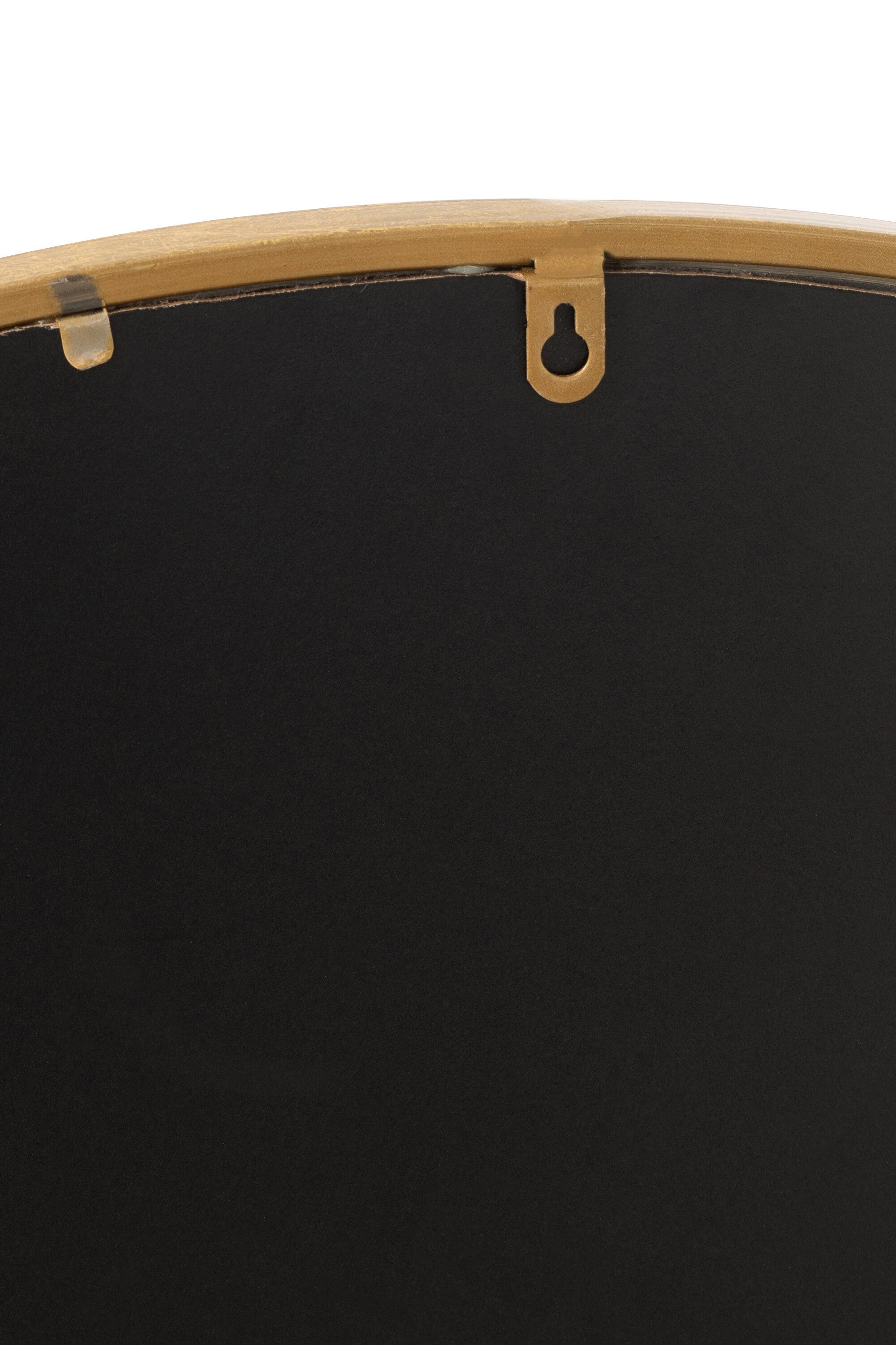 J-Line Spiegel Mona Rond Ijzer/Glas Goud Small - Wandspiegel 40.00 x 40.00 cm