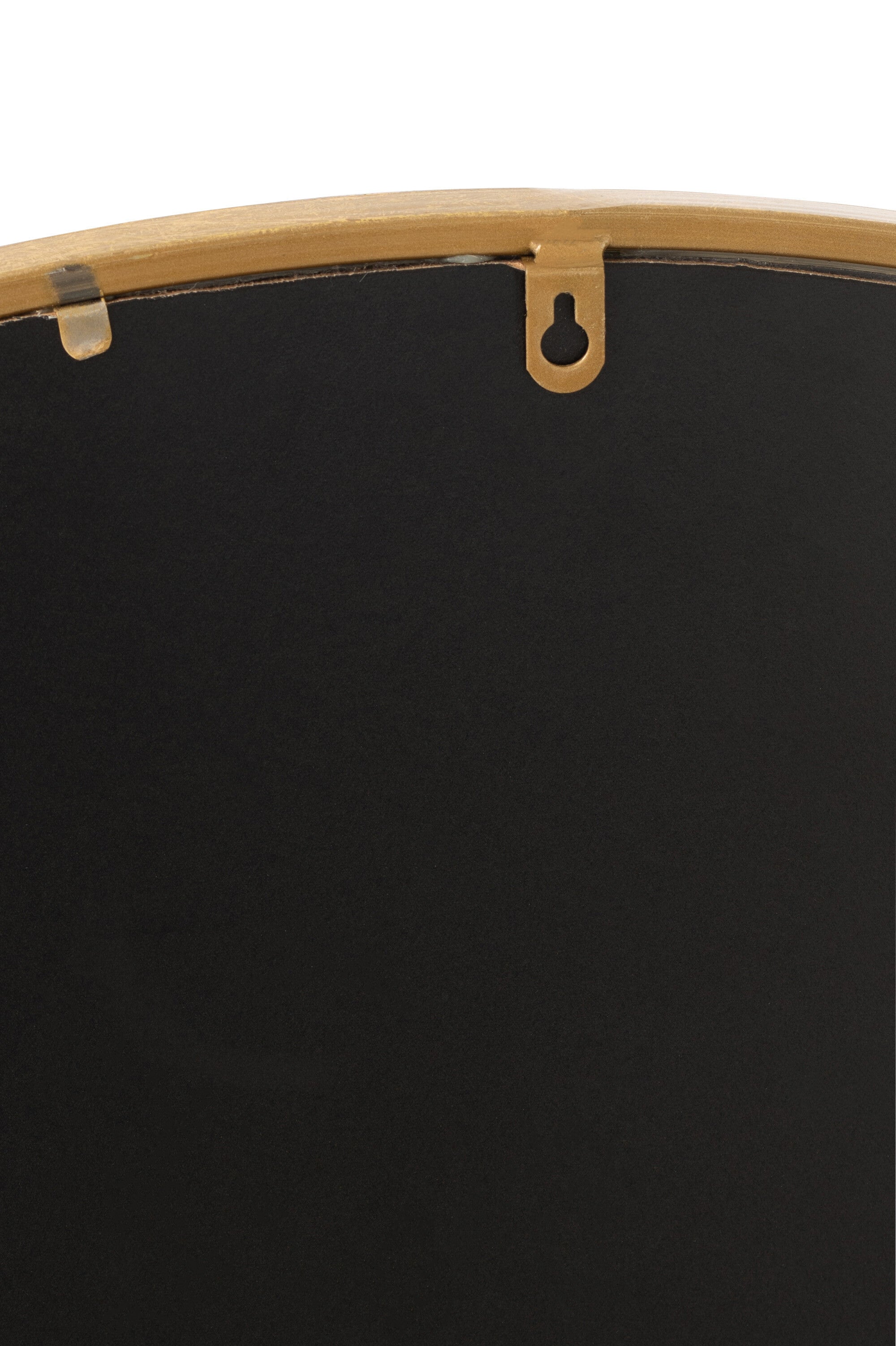 Spiegel Mona Rond IJzer/Glas Goud Medium