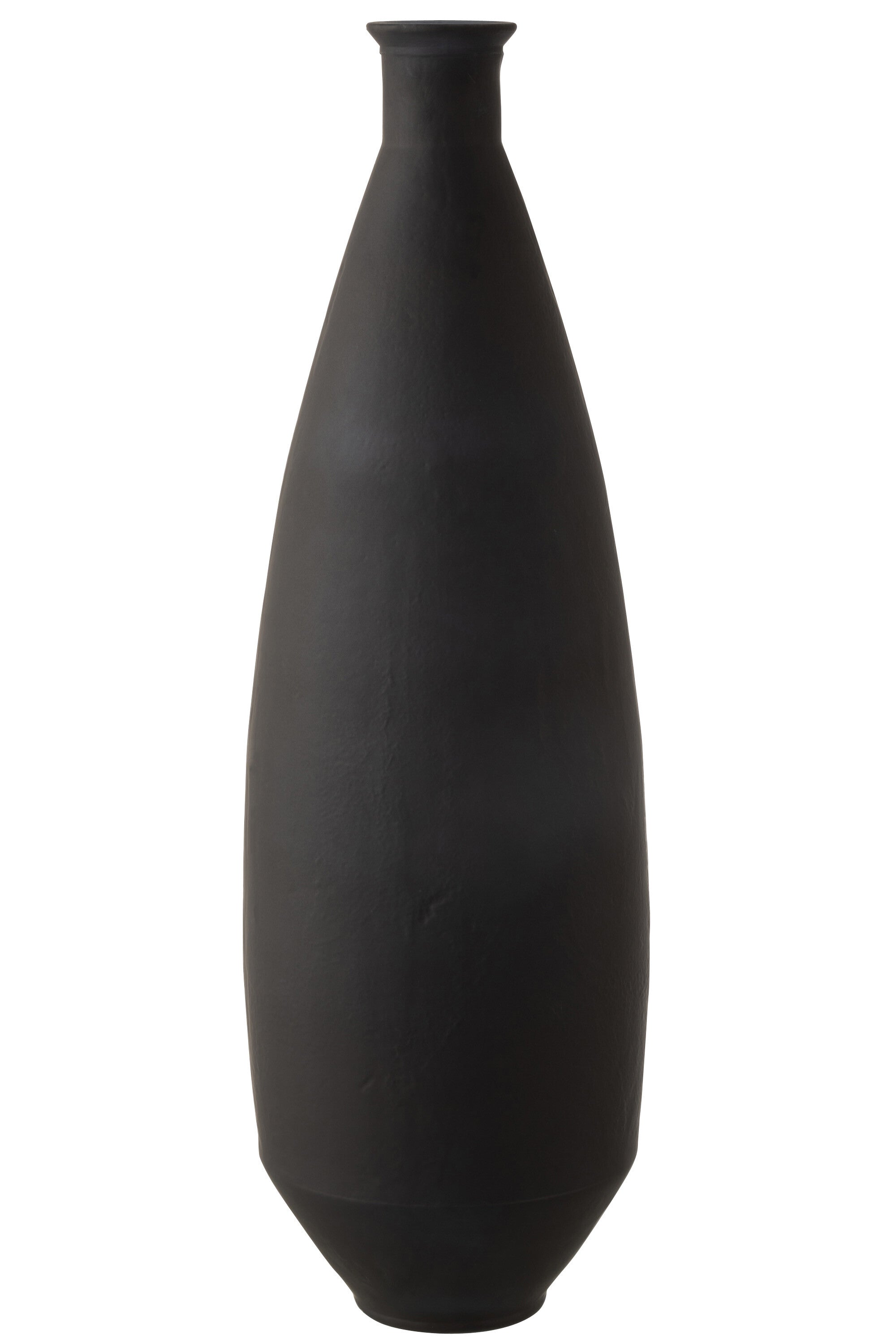 Vaas Ovaal Glas Mat Zwart