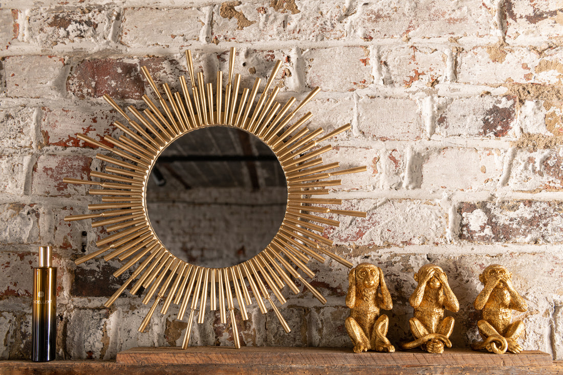 Aap Zie/Hoor/Spreken Geen Kwaad/Mobiele Poly Gouden Assortiment Van 4