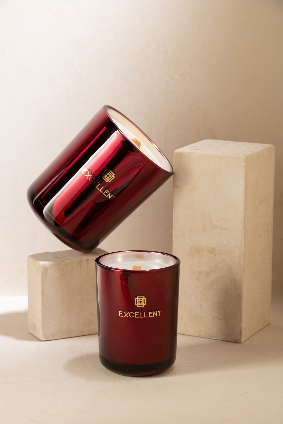 J-Line geurkaars Excellent - rood - M - 80U