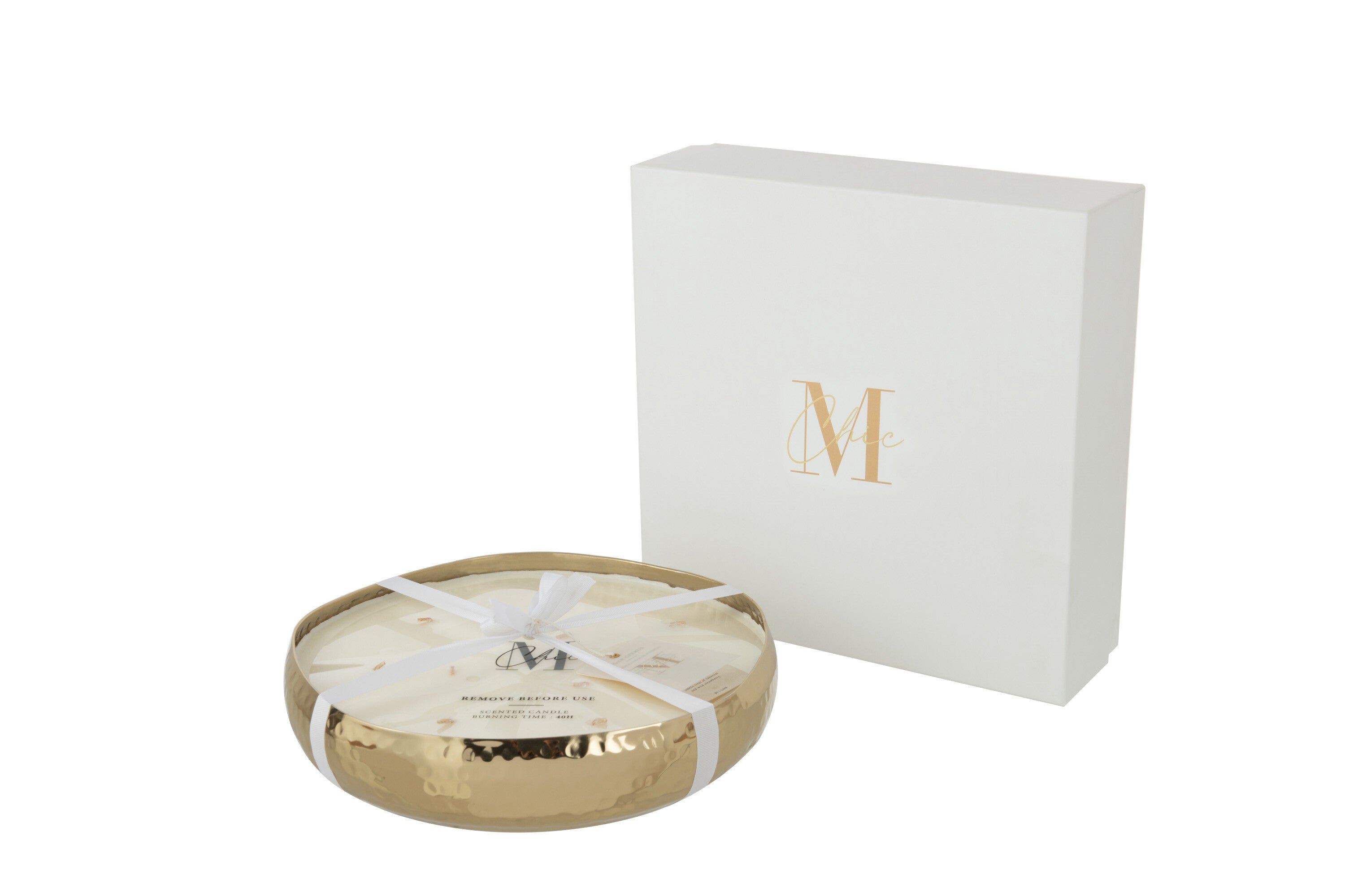 J-Line geurkaars Livia - metaal - goud - L - 44U