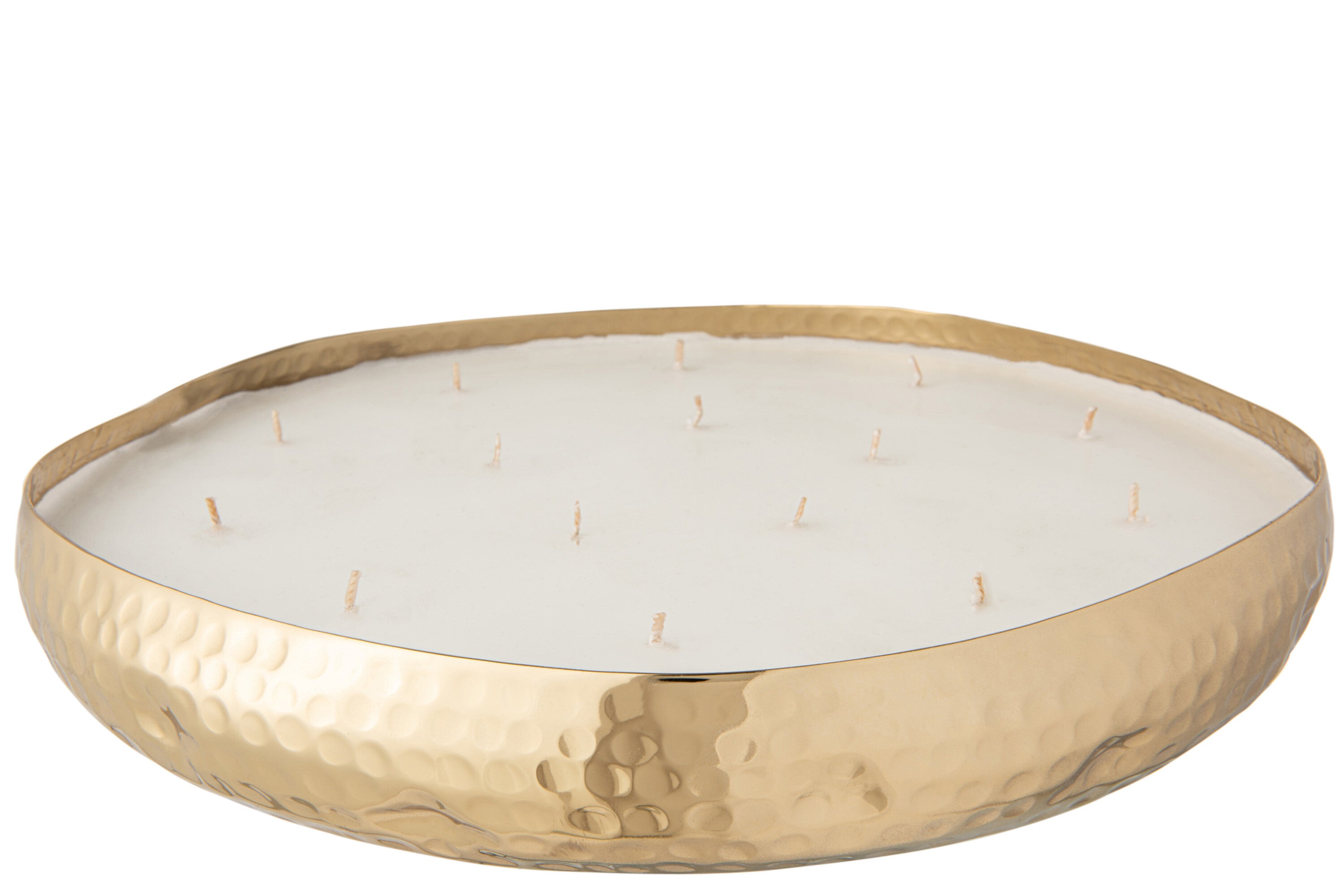 J-Line geurkaars Livia - metaal - goud - extra L
