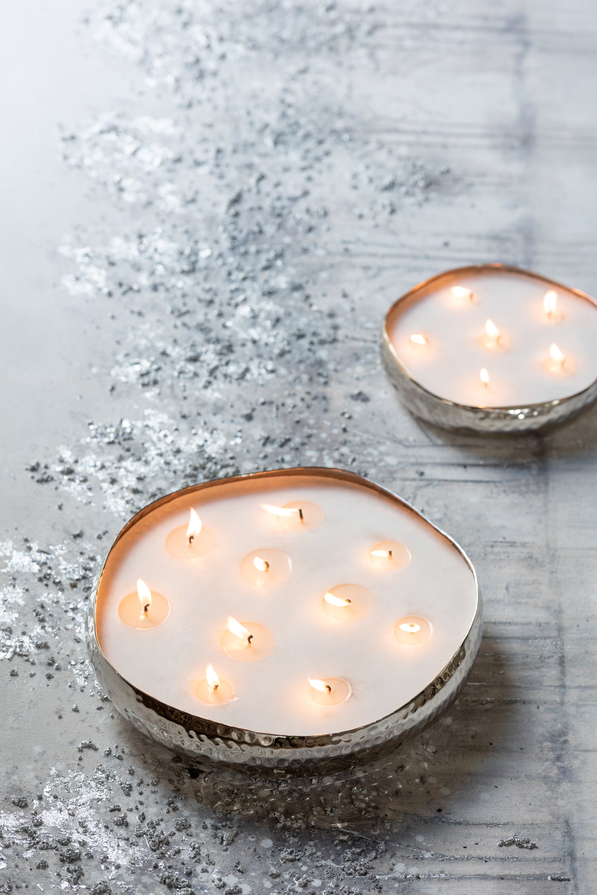 Geurkaars Livia Metaal Zilver Medium-21H