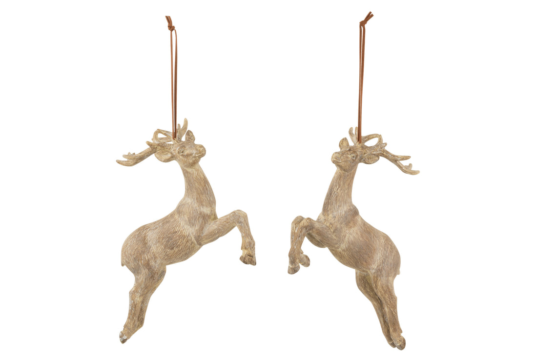 Hanger Rendier Poly Lichtbruin Assortiment Van 2