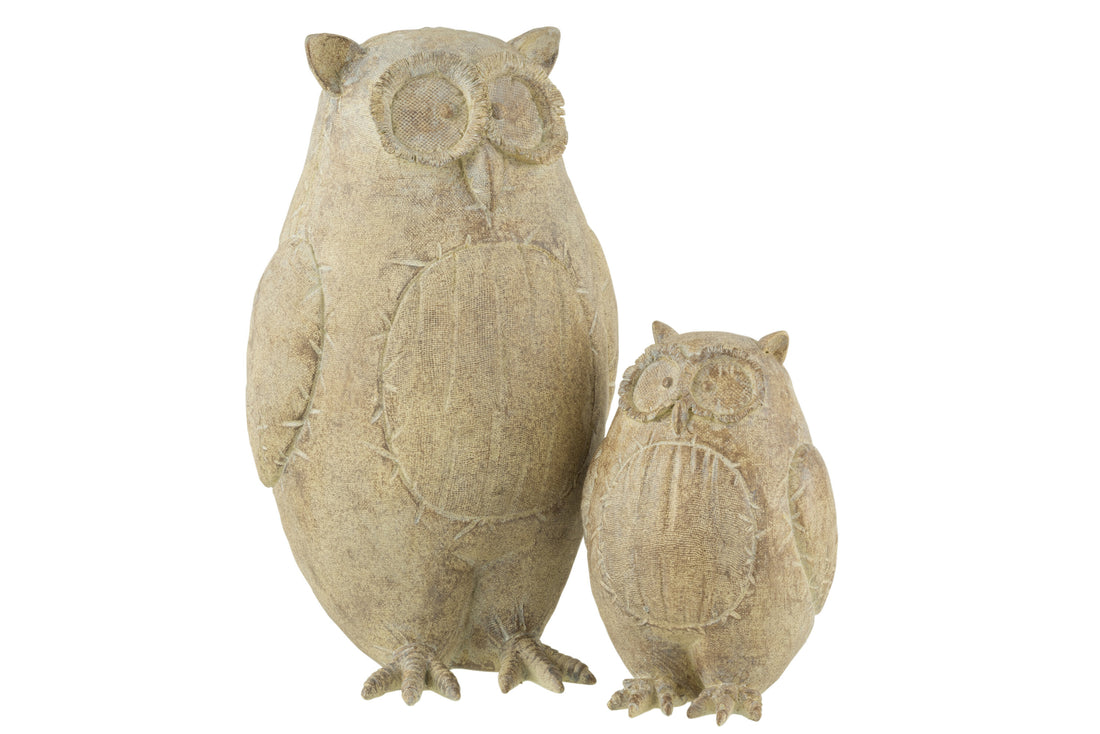 J-Line Uil Poly Lichtbruin Large