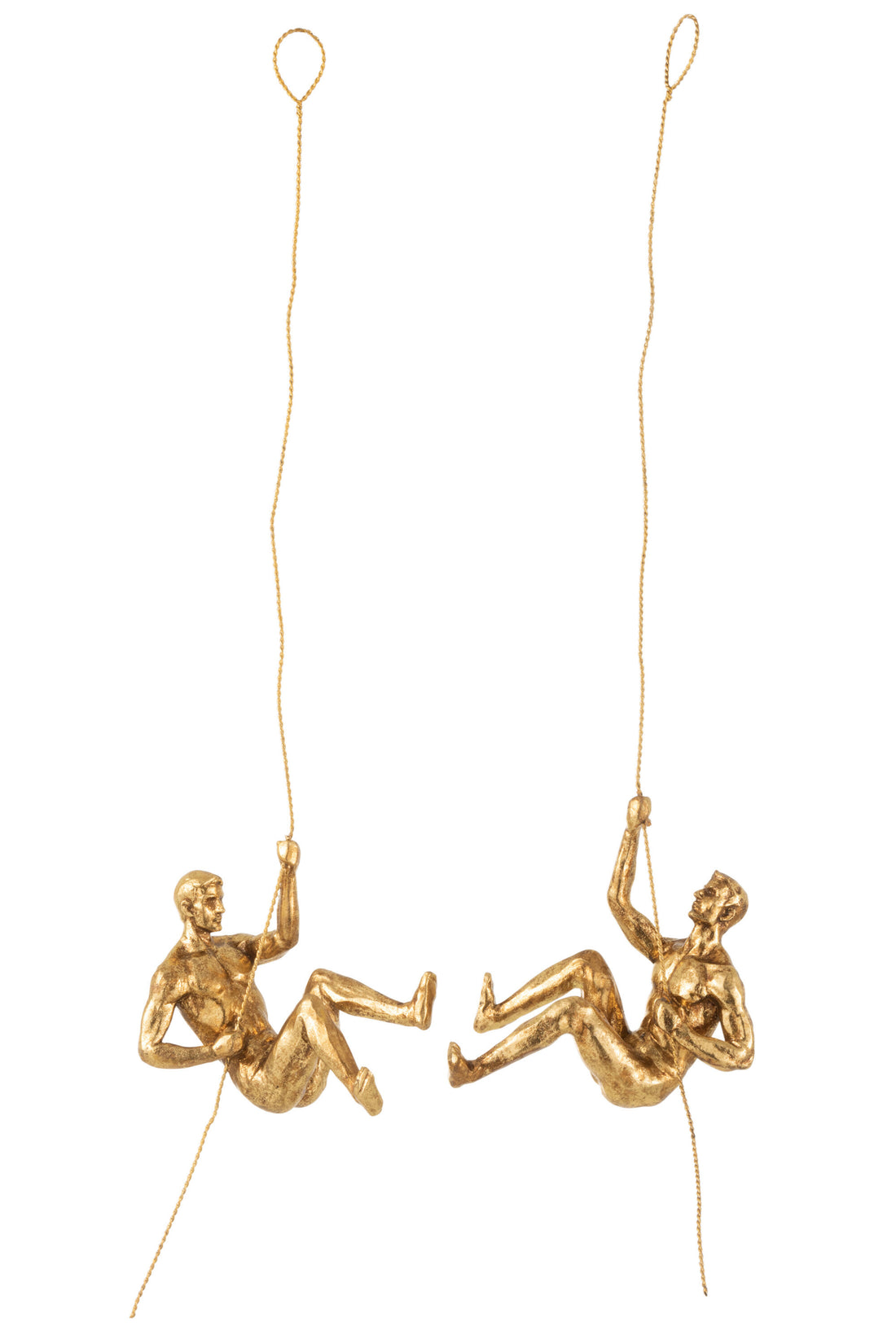 Wanddecoratiefiguur Poly/Metaal Goud Assortiment Van 2