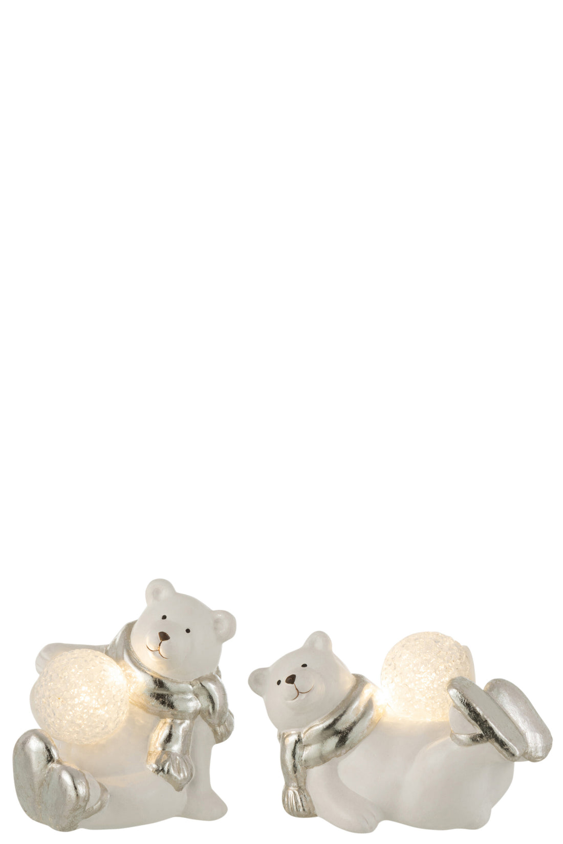 IJsbeer Led Liggend Porz Wit/Zilver Assortiment Van 2
