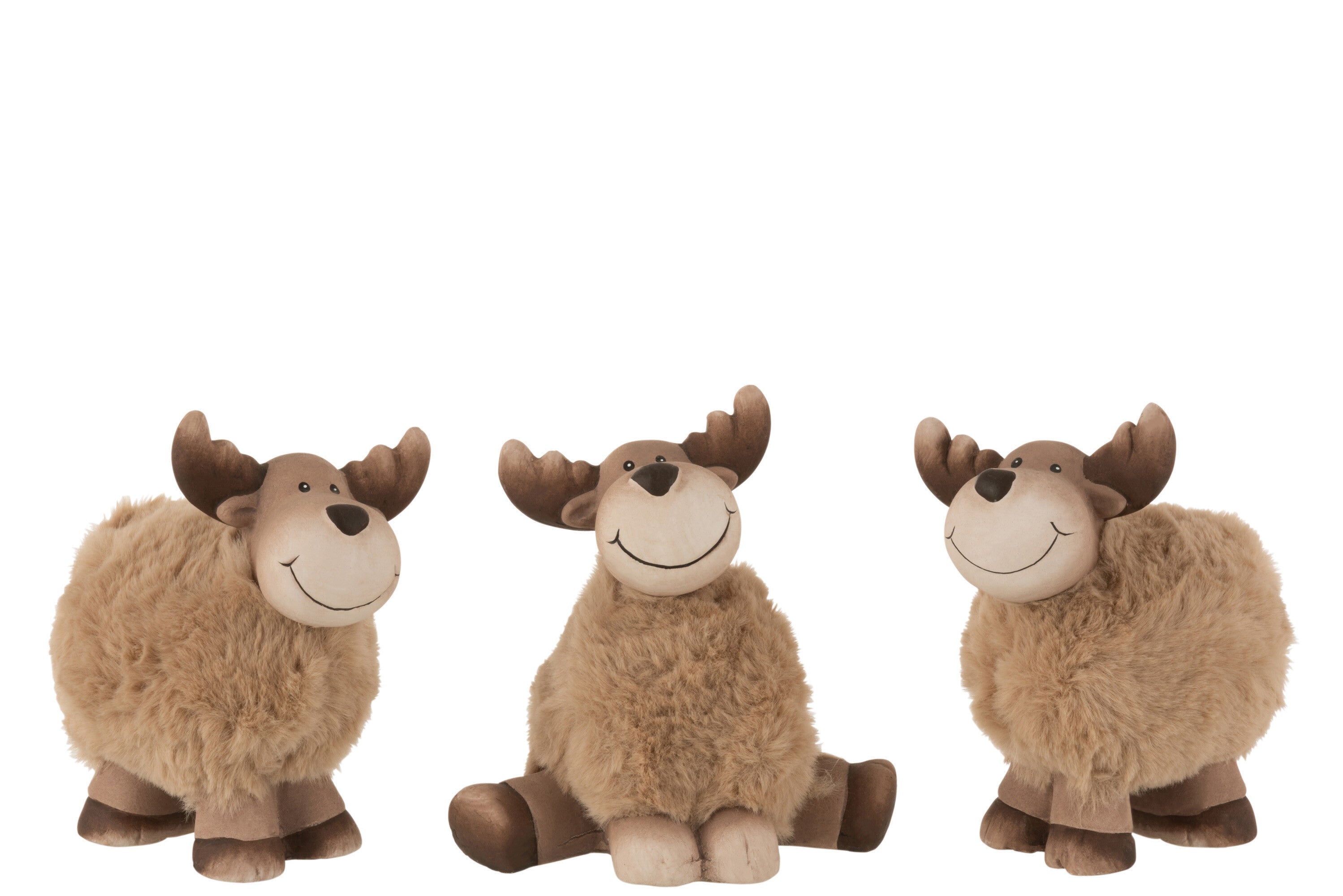 Elk Keramisch Bruin Medium Assortiment Van 3