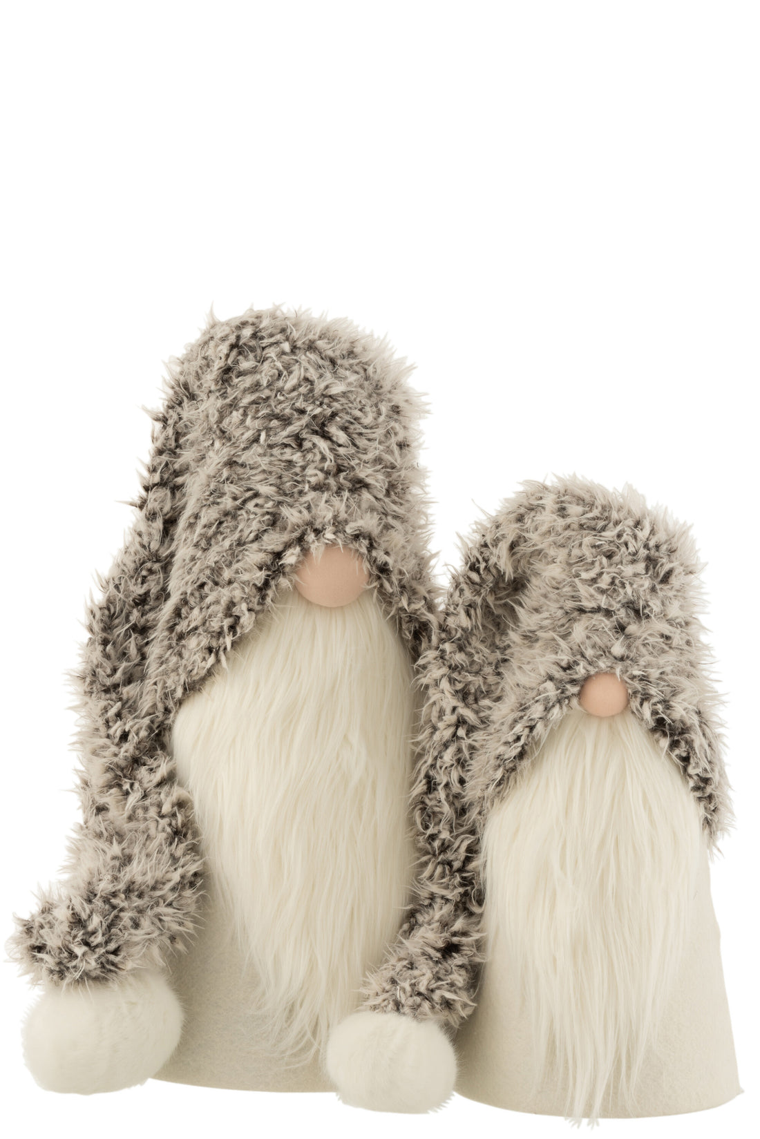 J-Line Kersthanger - polyresin - grijs - large