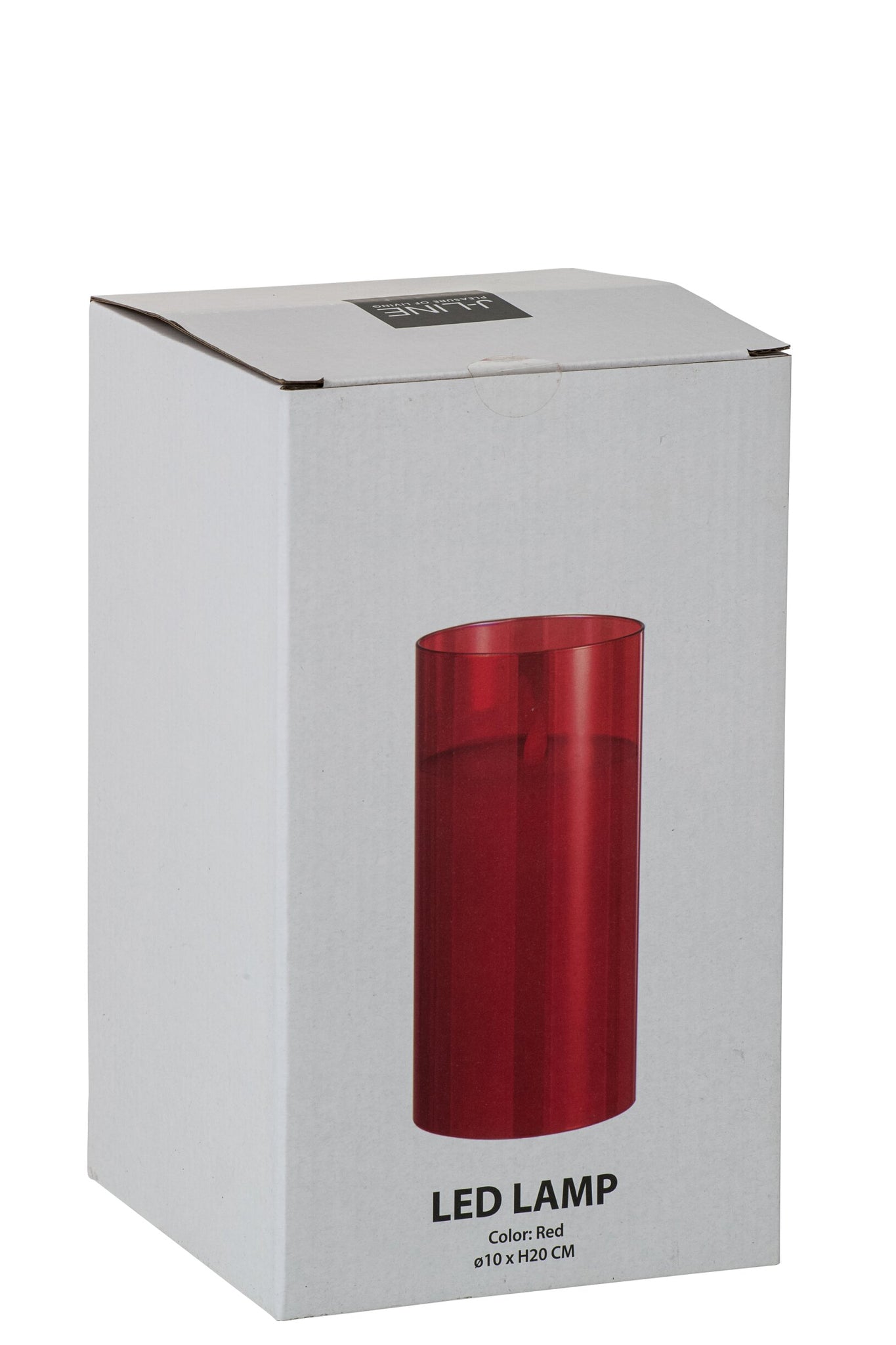 Ledlamp Schijnend Glas Rood Middelgroot