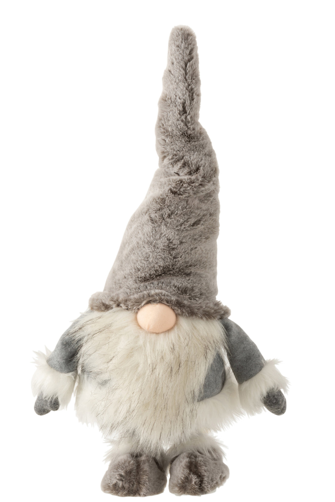 J-Line Kerstfiguren - poly - grijs/wit