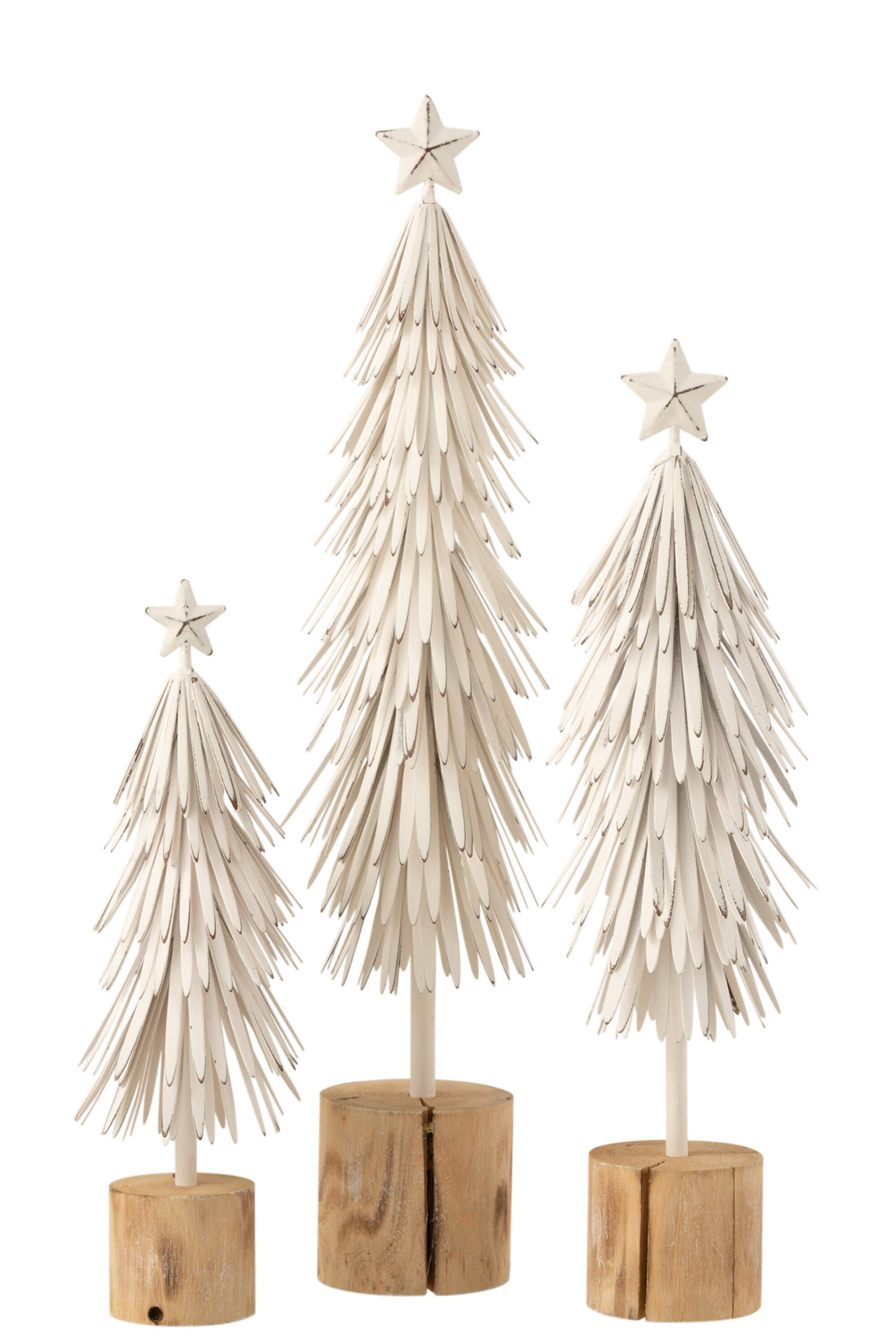 J-Line Christmas Tree On Foot Metalwhite Large